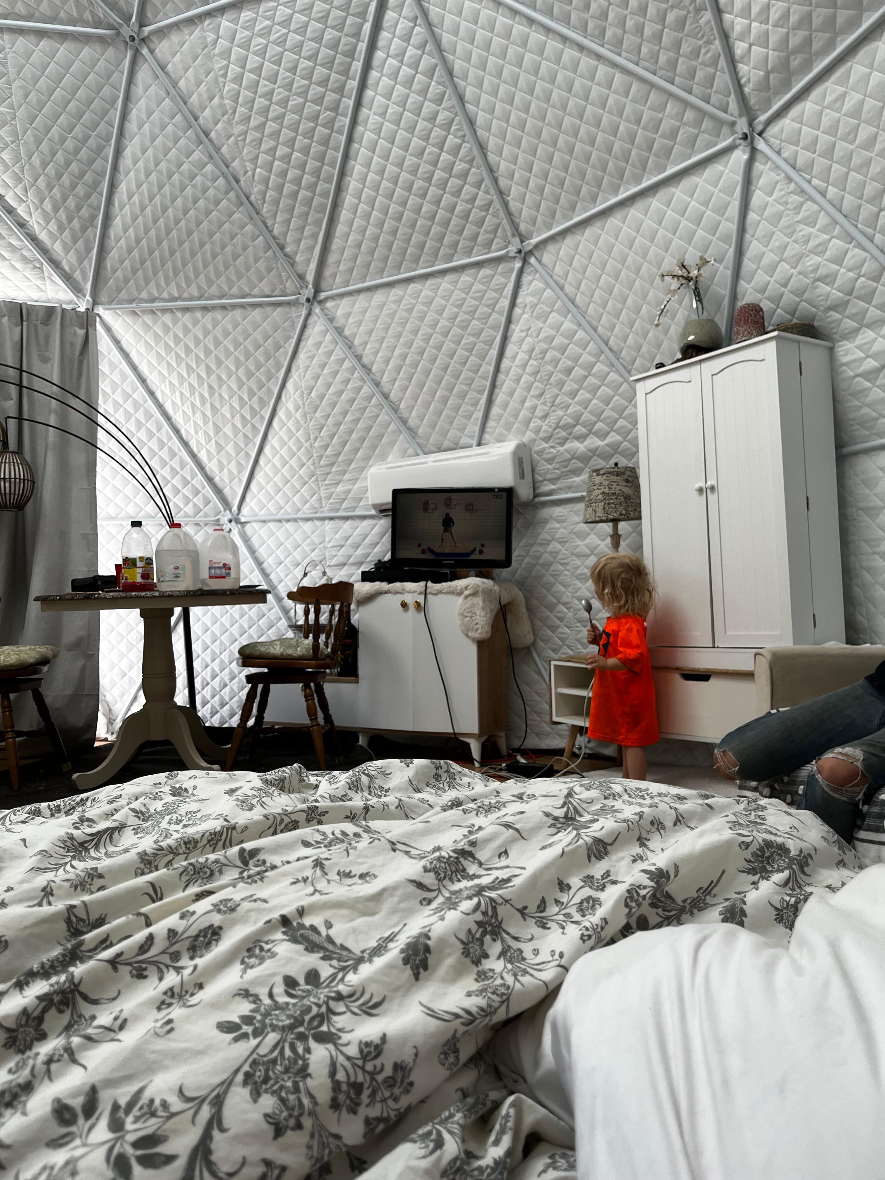 Living space from dome. 