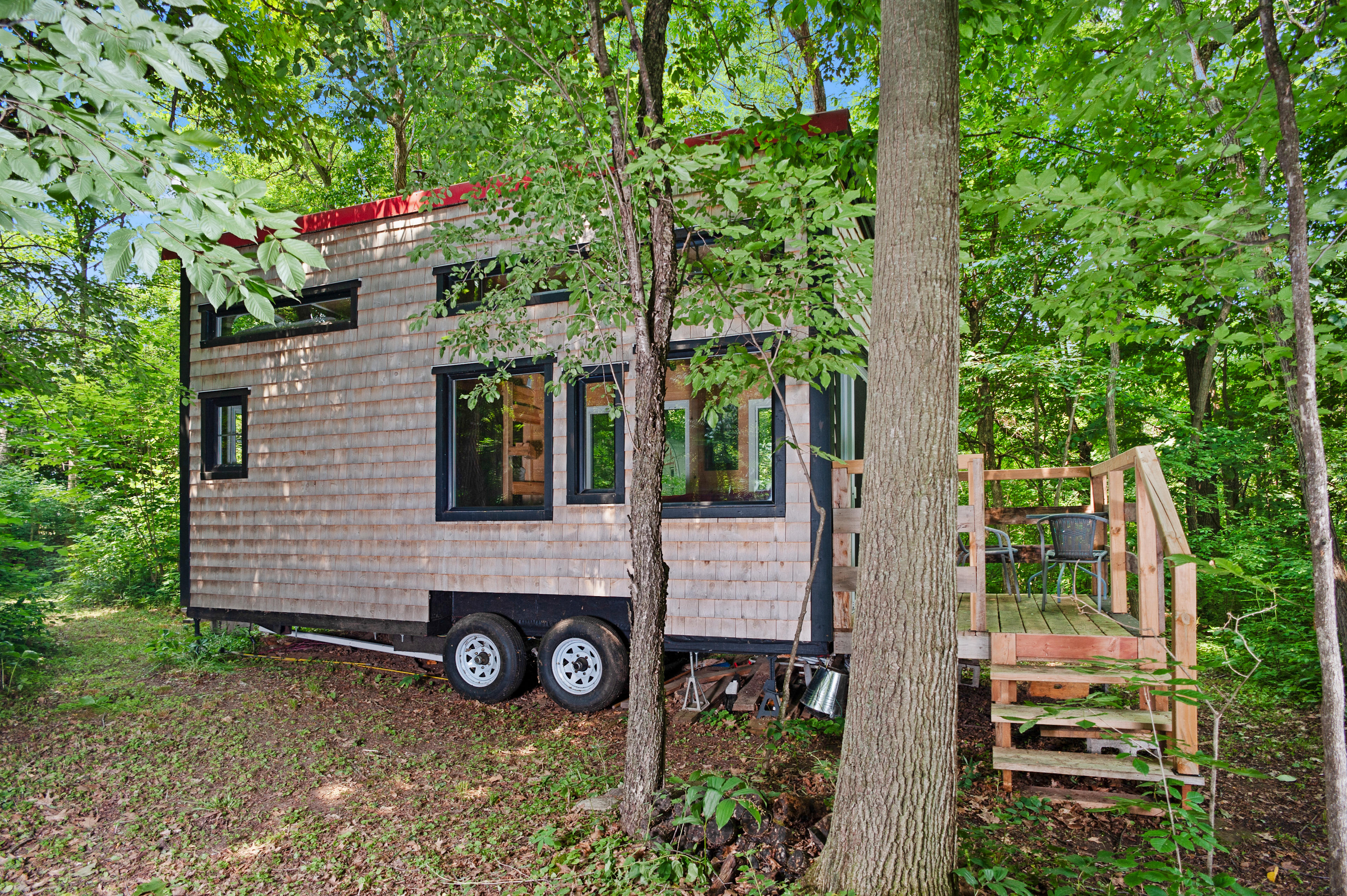 Tiny House Surrounded by Forest