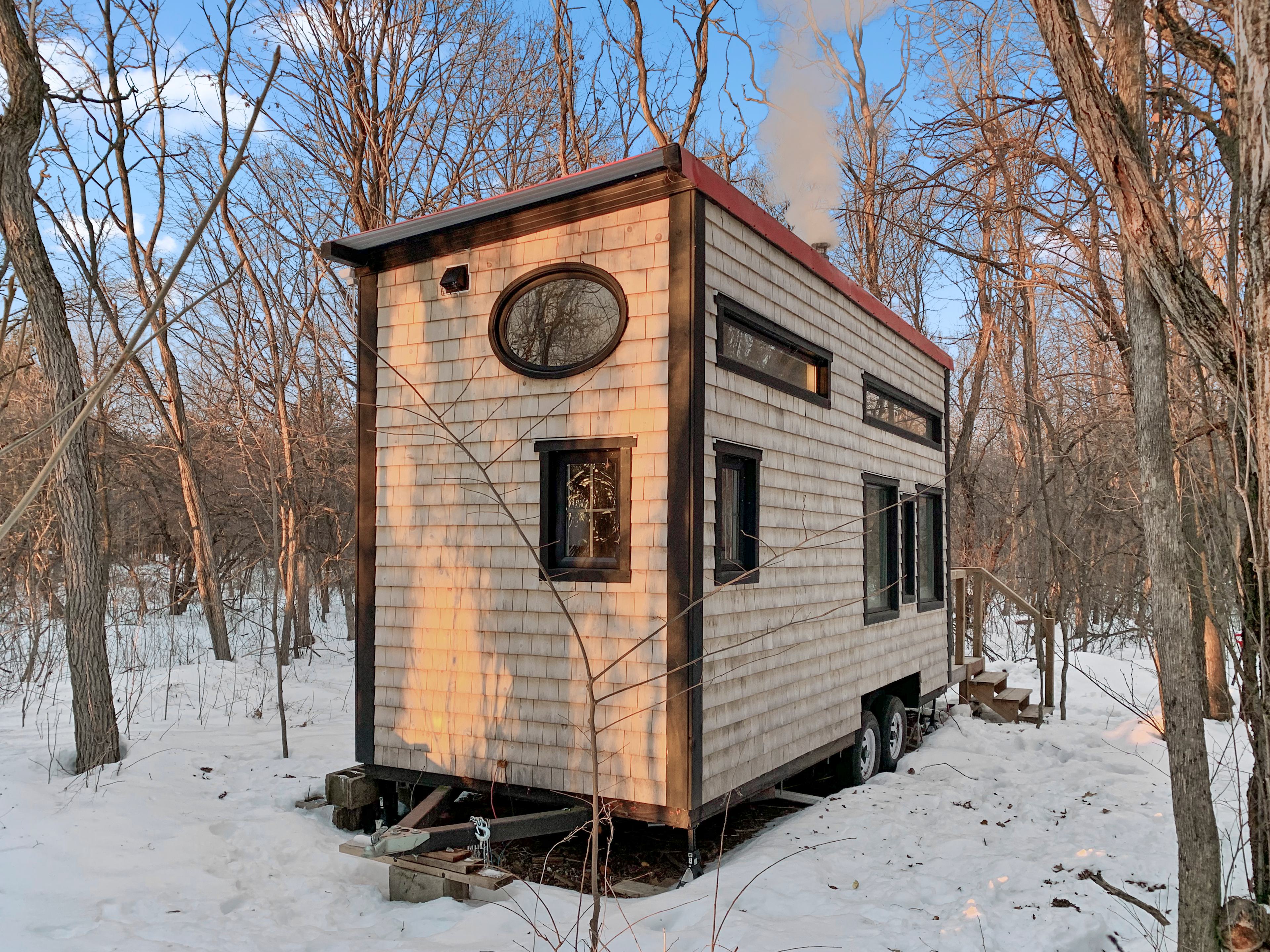 Tiny House Surrounded by Forest
