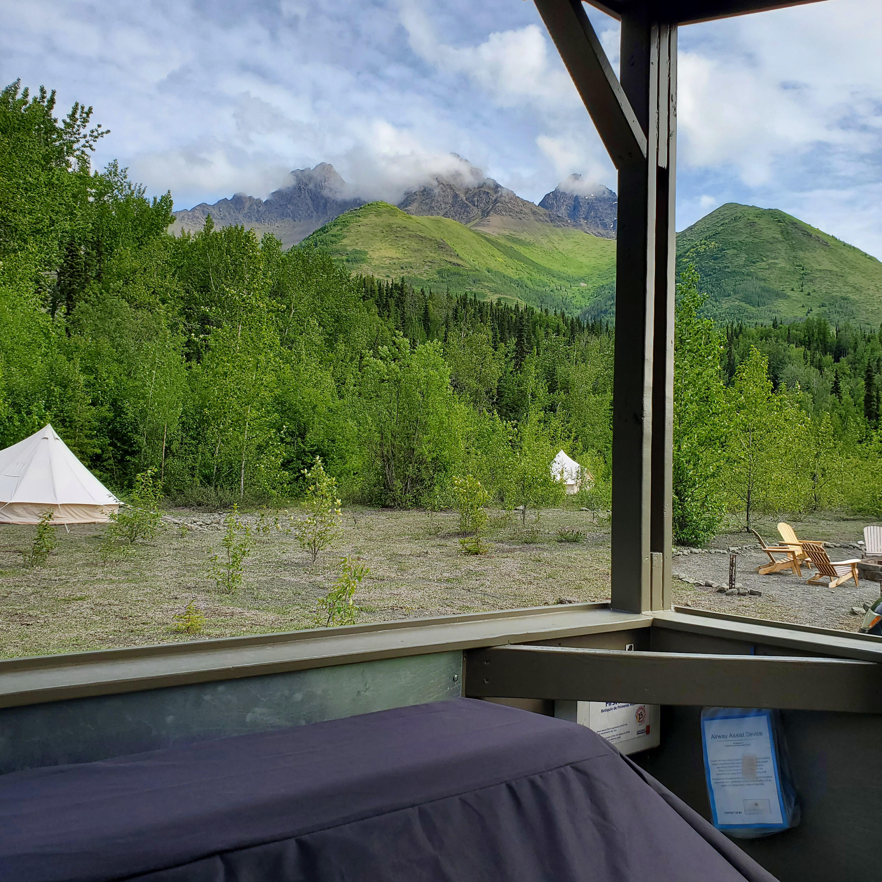 Eklutna Lake, Bell Tent Glamping