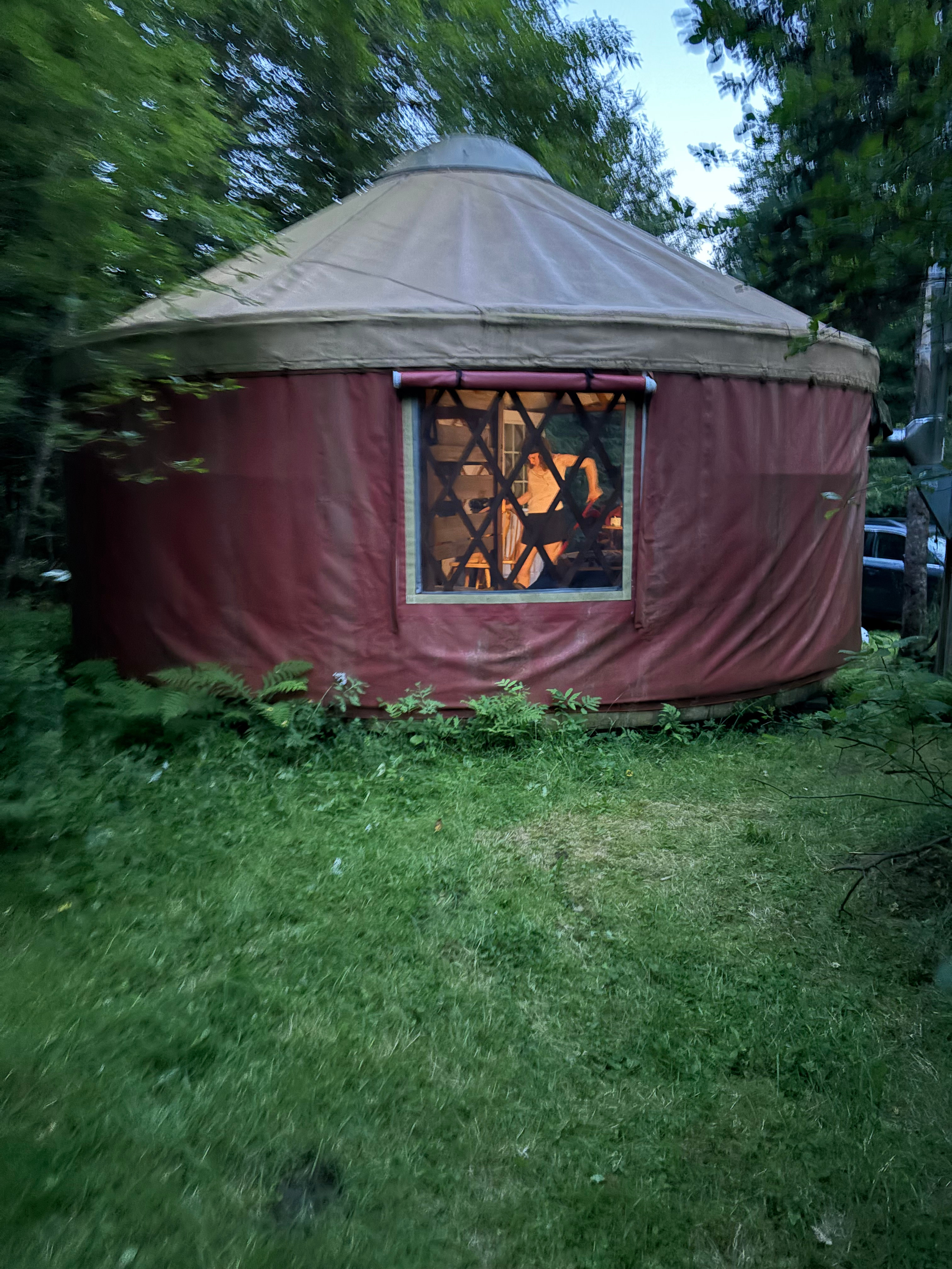 Whimsical Green Mountain Yurt