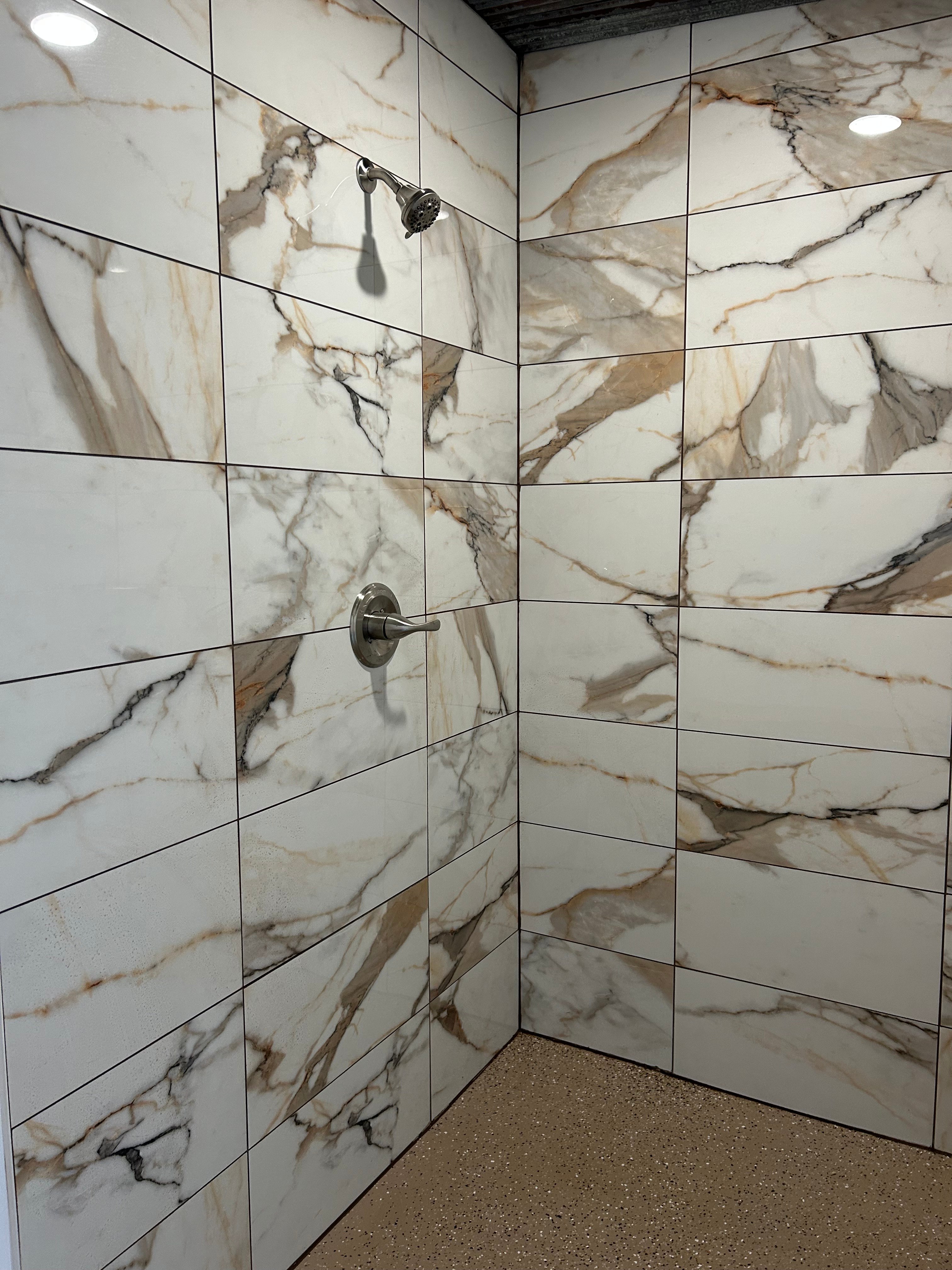 Our showers are HUGE! Enough room to accommodate a wheelchair. This is a picture of the women's shower.