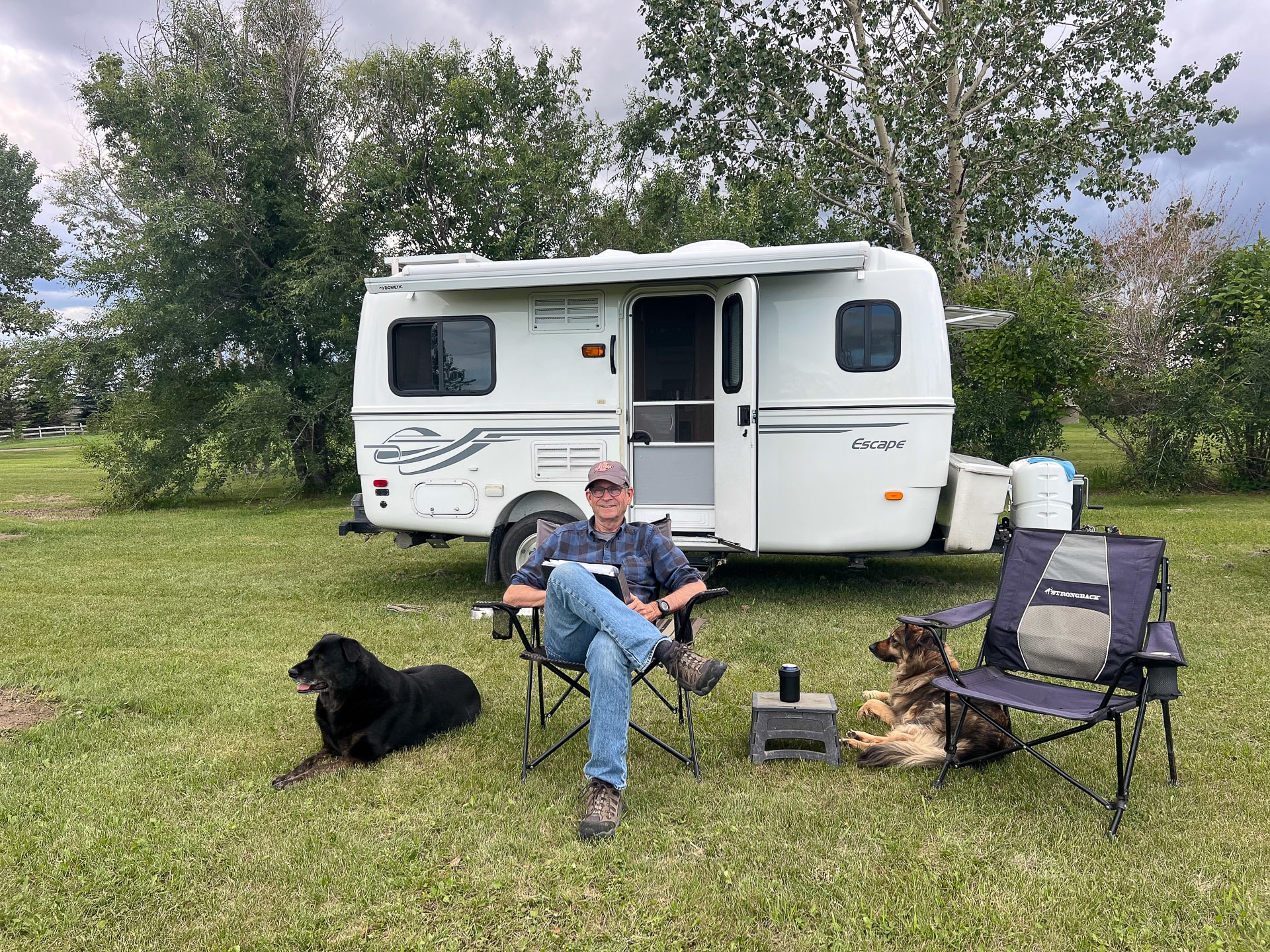 Nice grassy spot for the dogs.