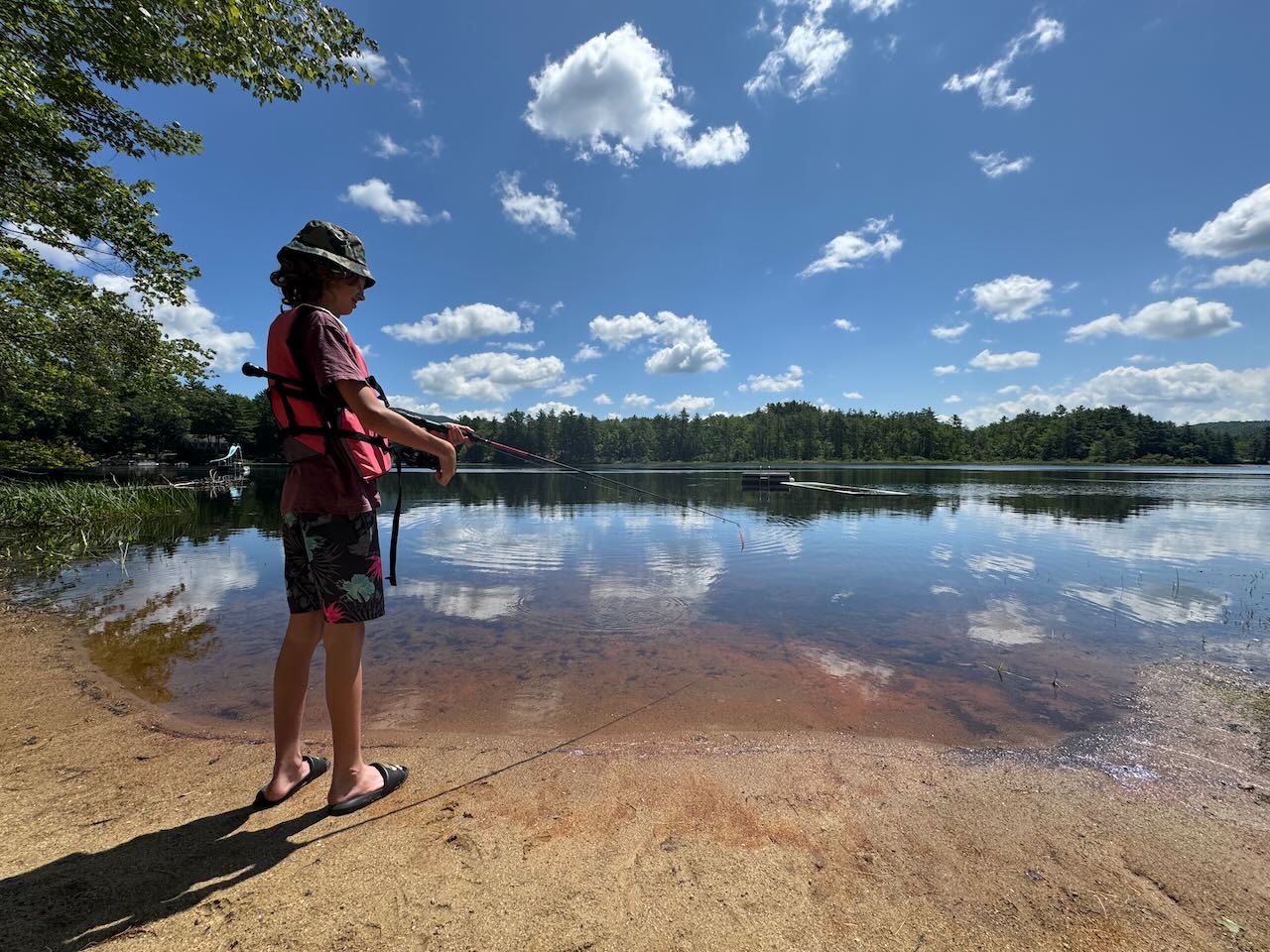 Fishing on the poind