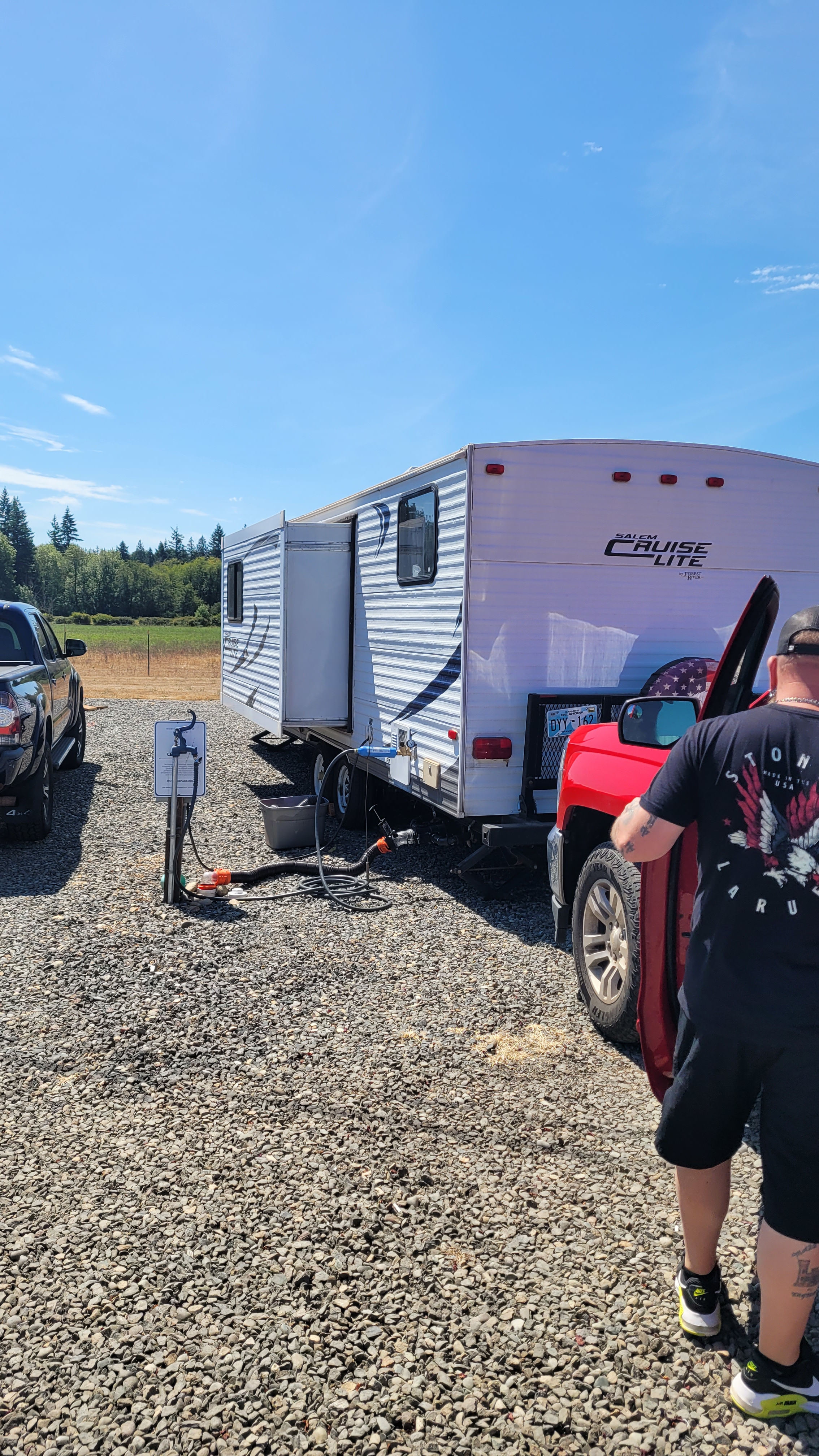 Full hookups, level sites