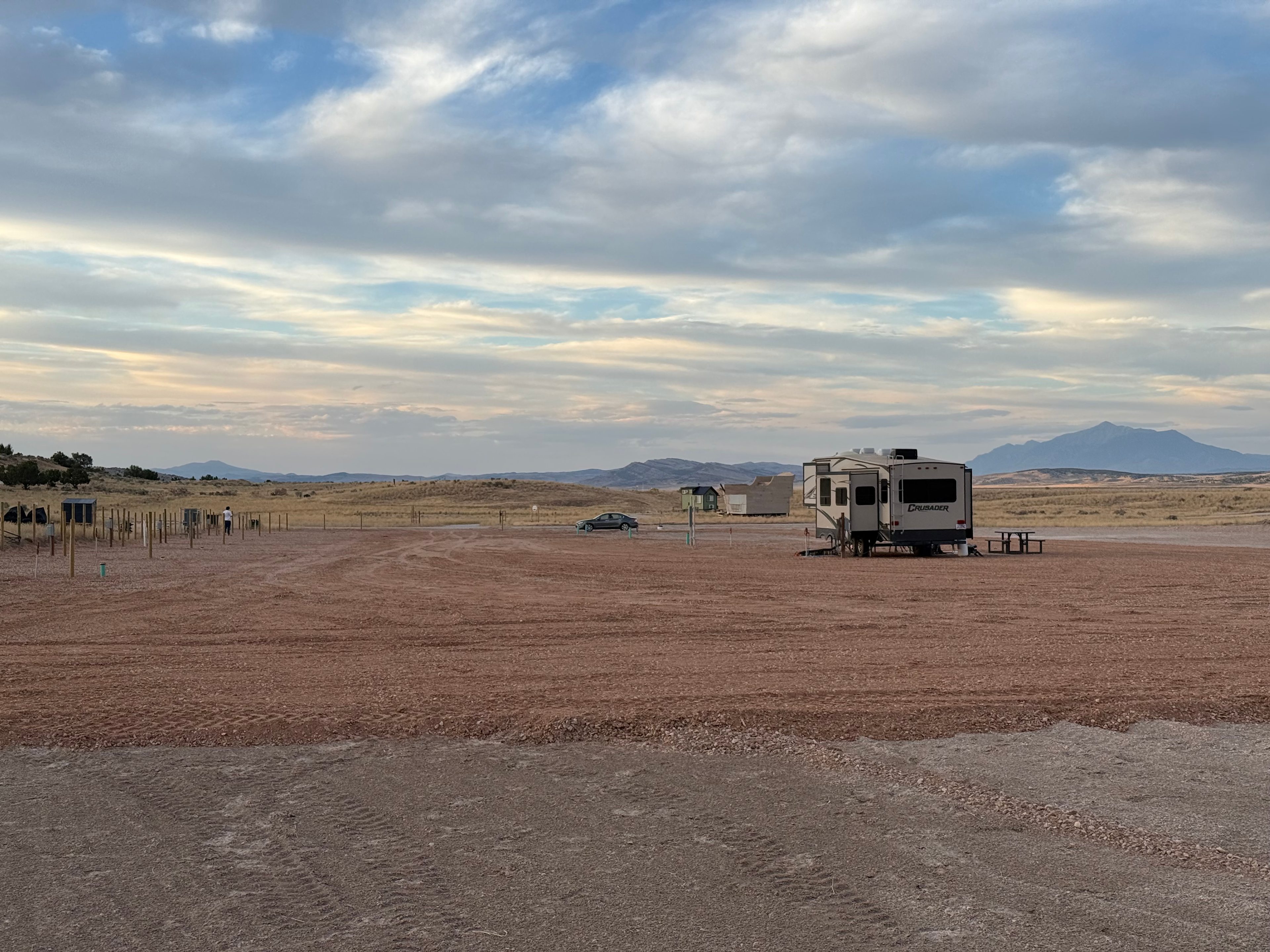 Road base for a turnaround. 