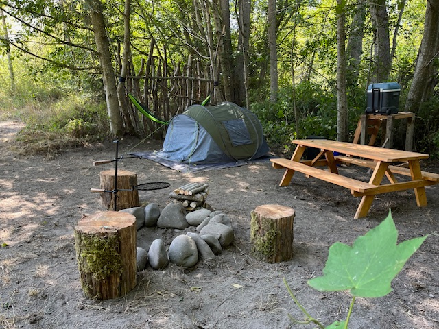 Dungeness Island tent camp sites