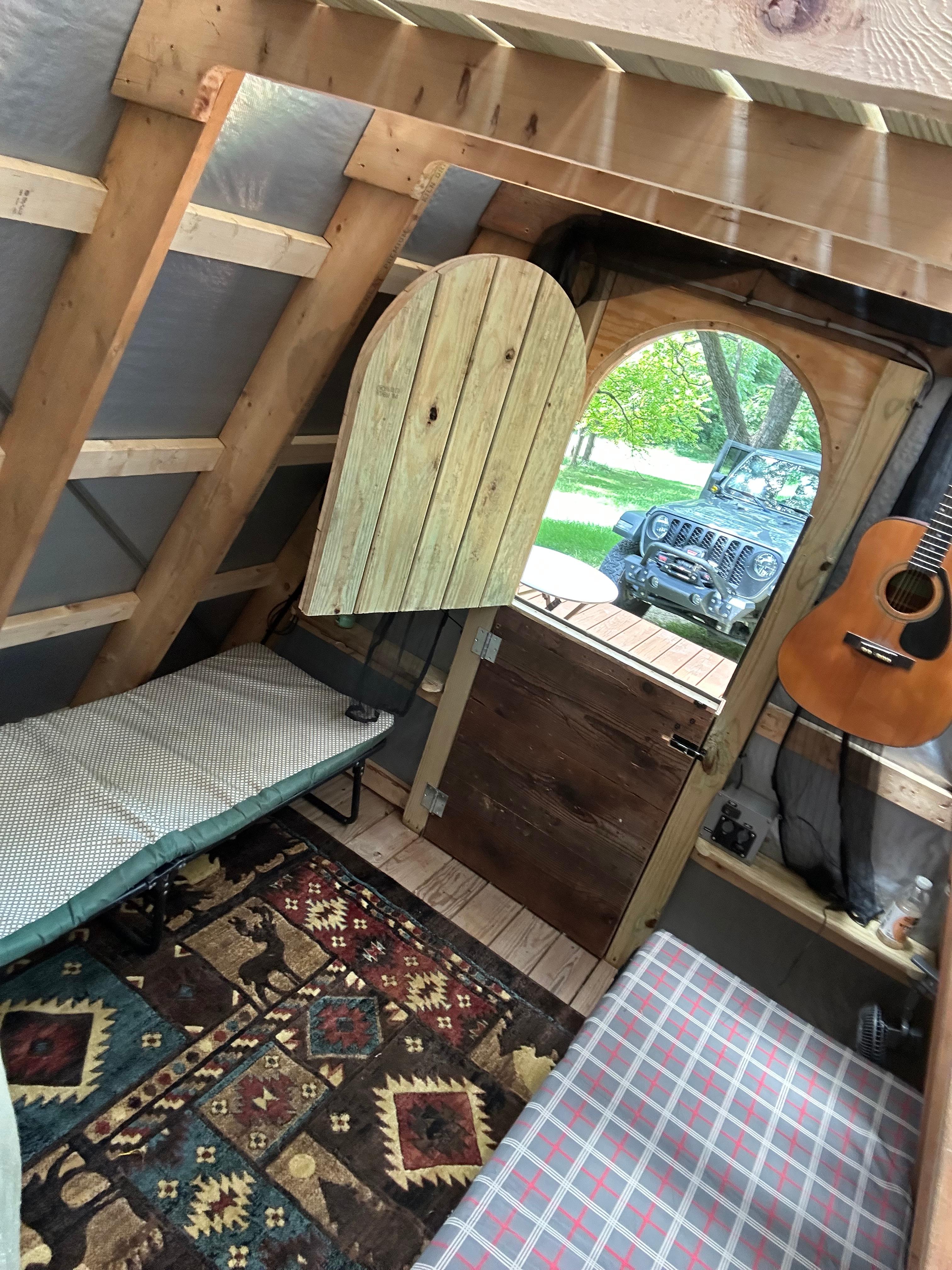 Guitar use included for fellow campfire musicians!