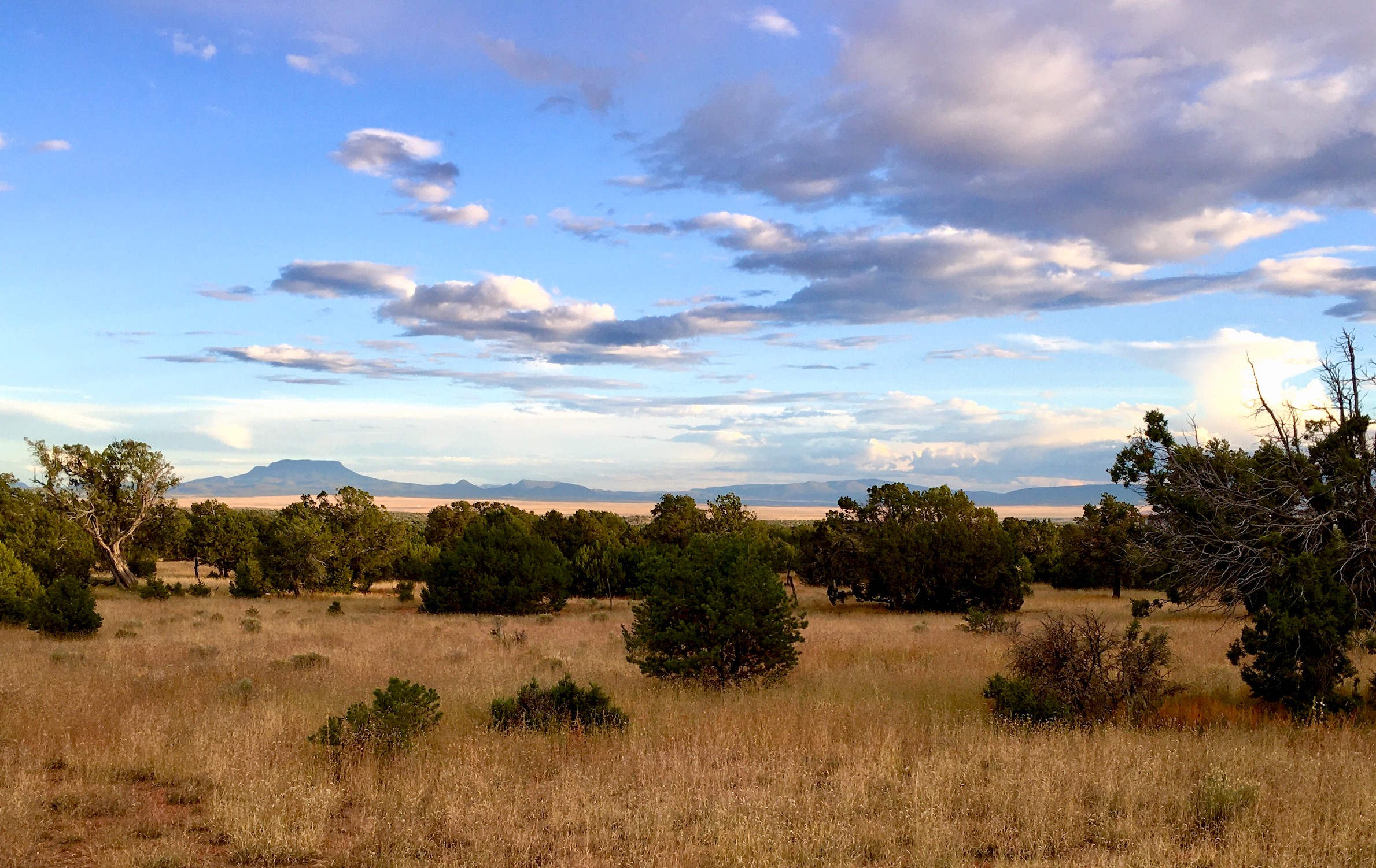 view from the trail on the way to the campsite.  guests can choose to camp in this valley as well.