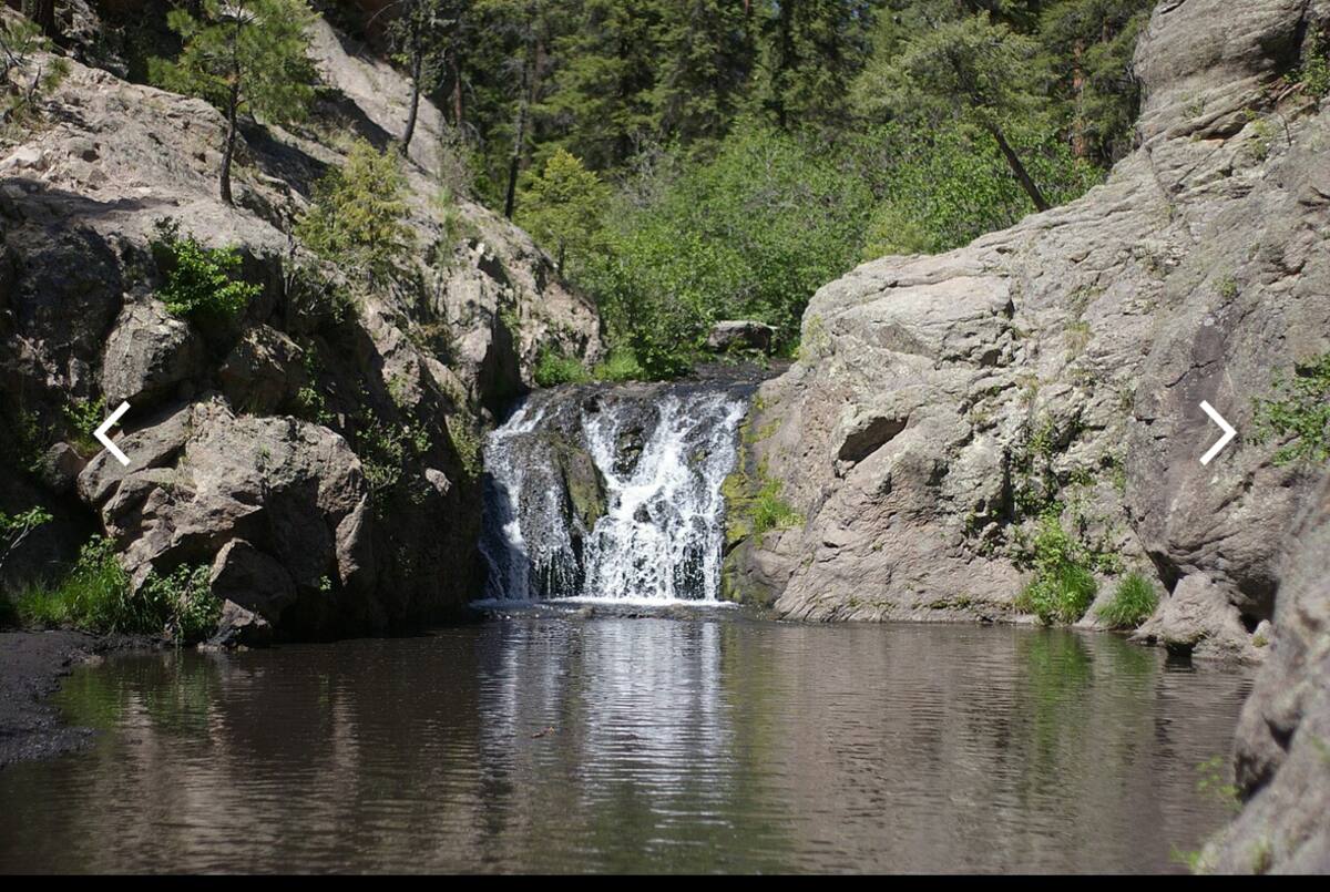 Jemez falls located 2 miles away.