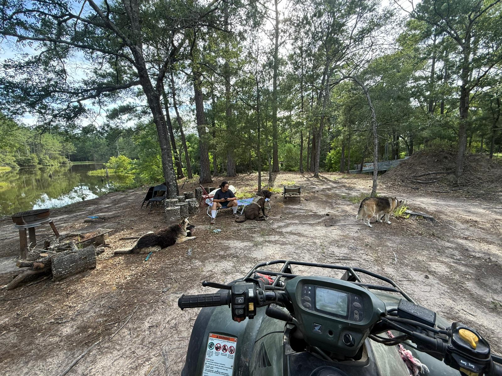 Primitive Camping Vibrant Two Ponds
