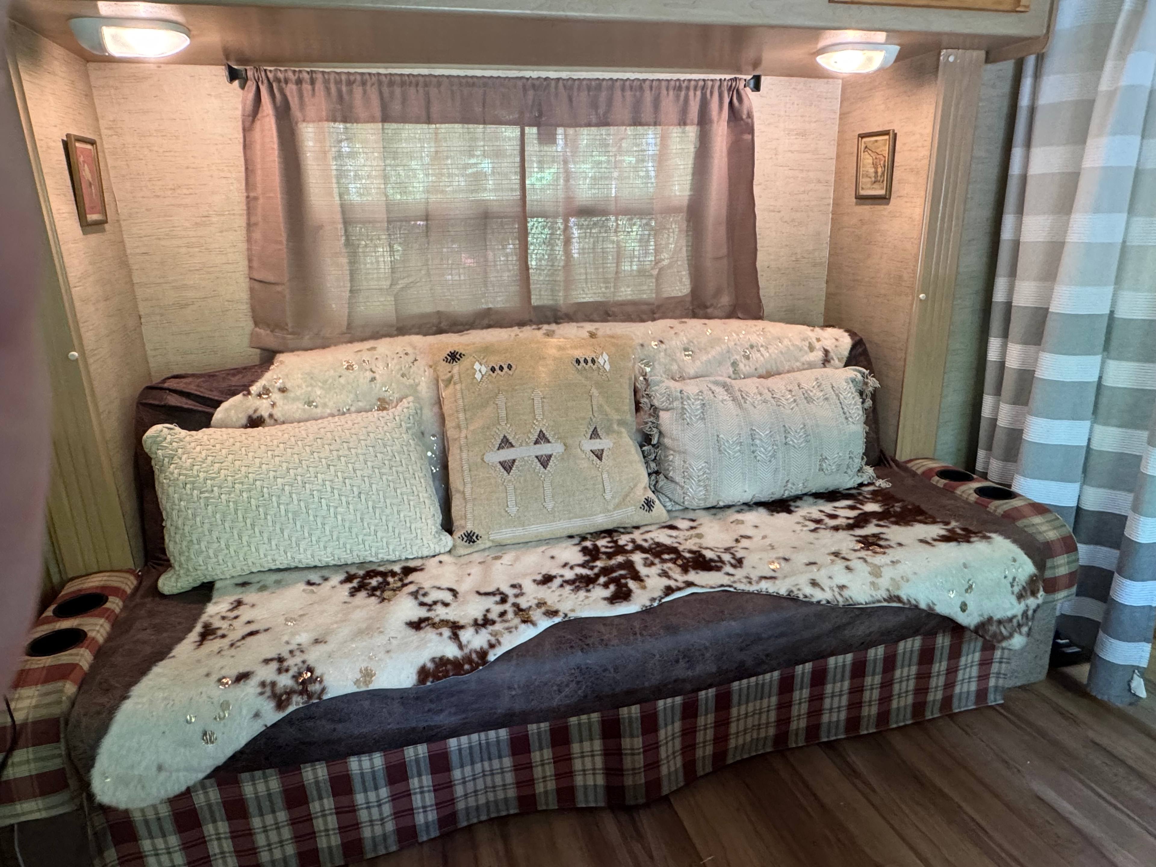 Couch…pulls out into a futon 