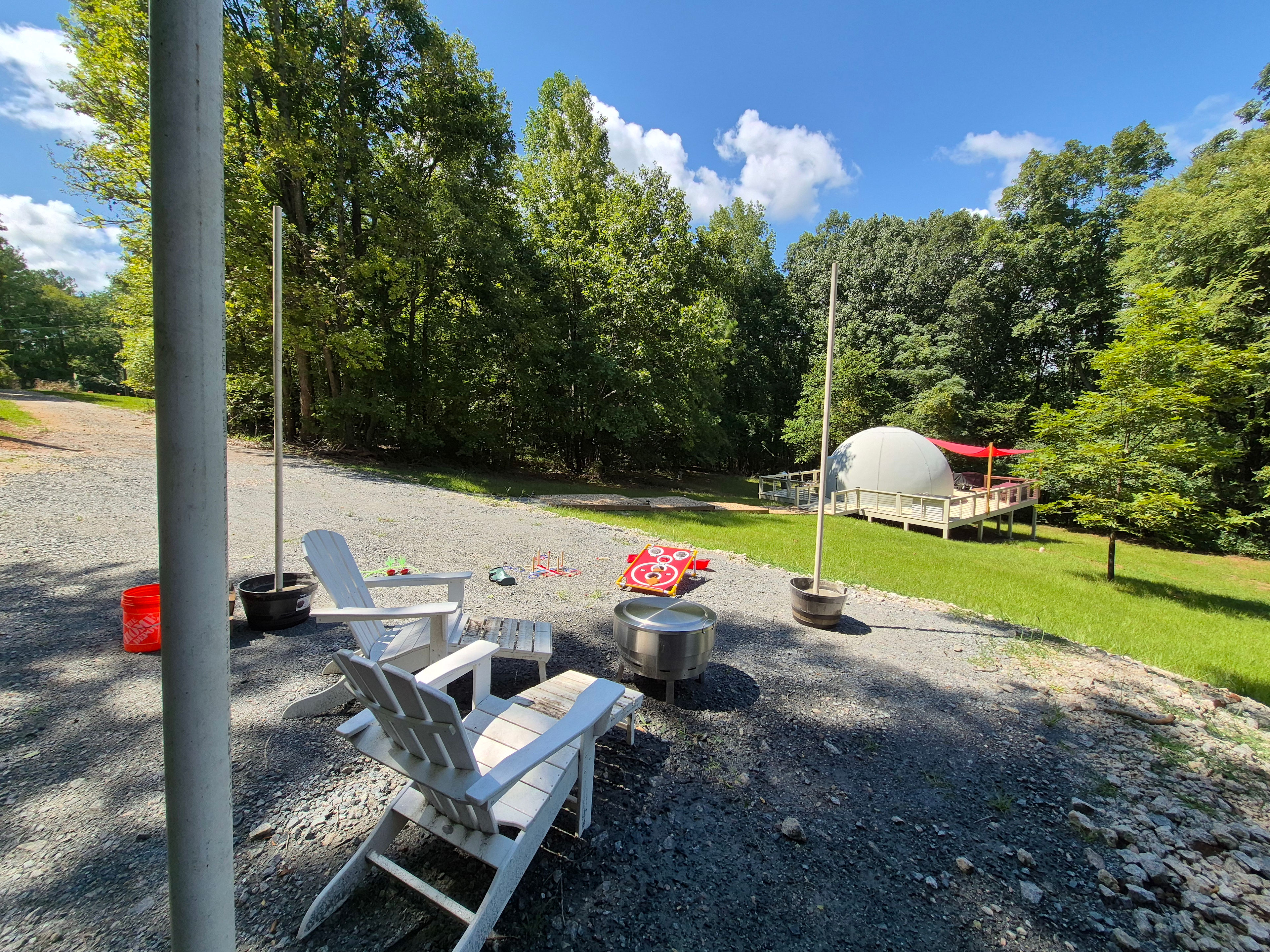 Plenty of outdoor fun in addition to exploring the woods