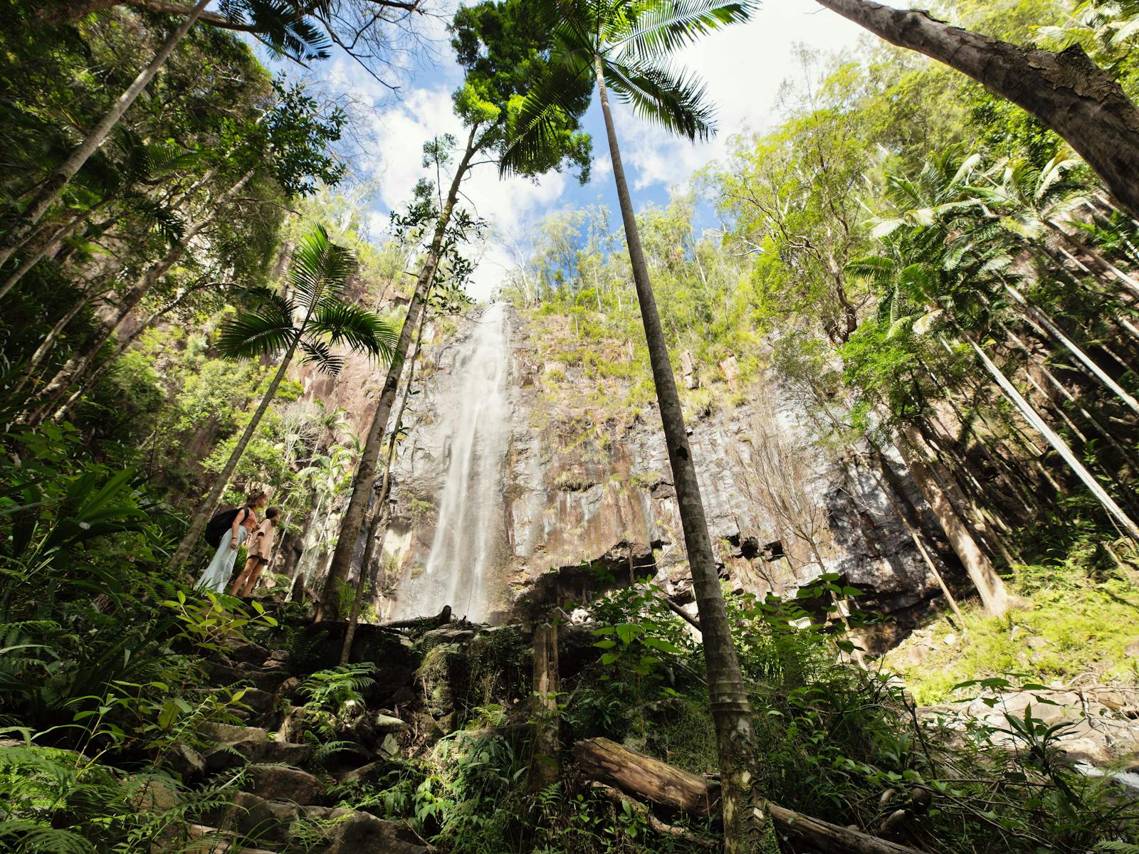 Protesters falls, 2.8km away.
