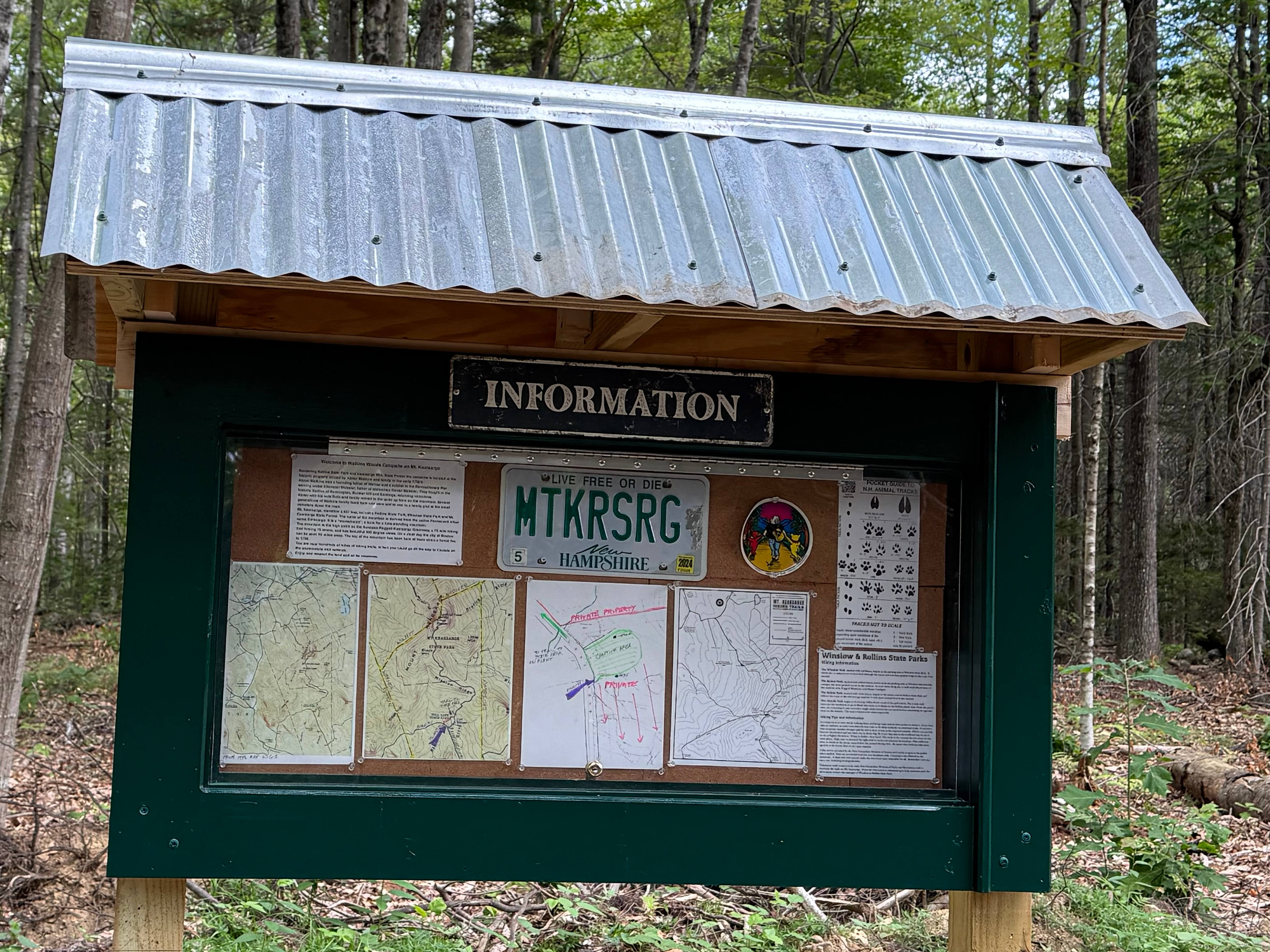 Watkins Woods on Mt Kearsarge Warner NH