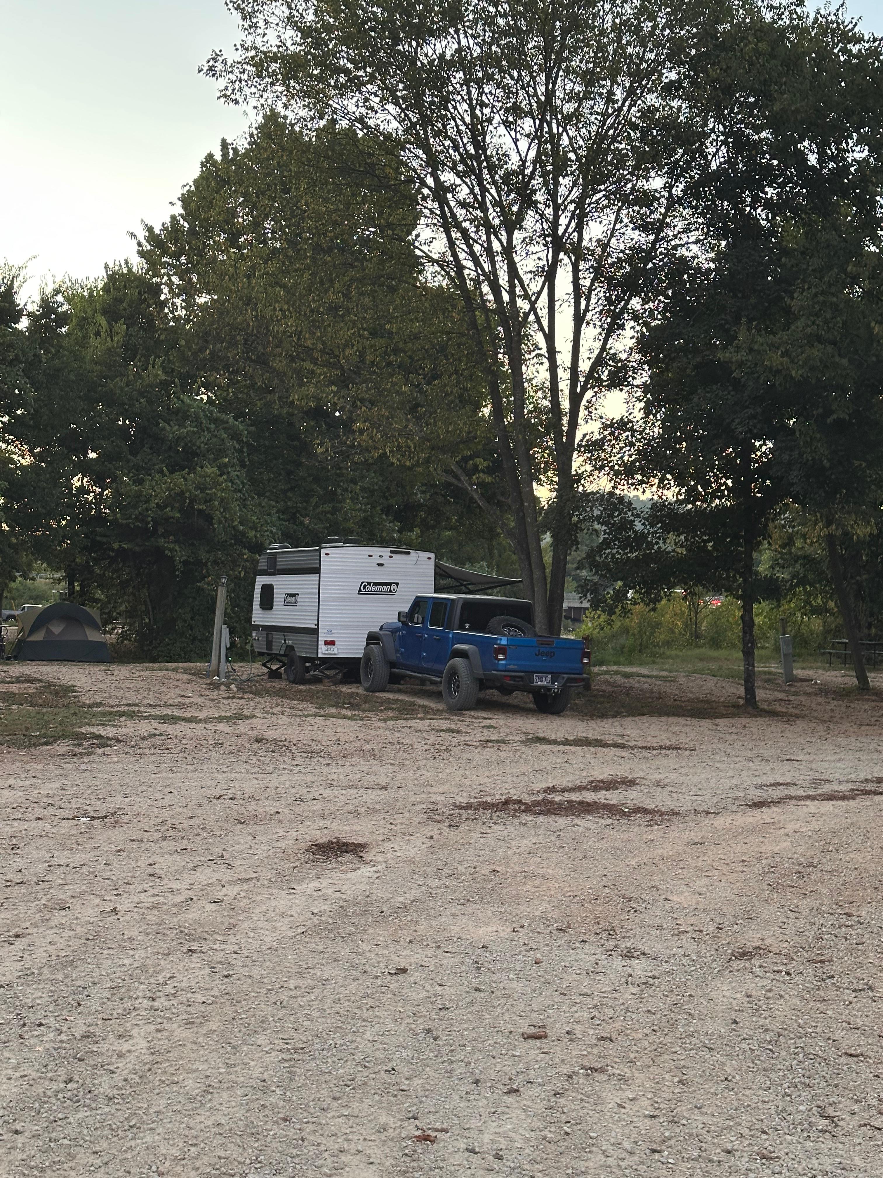 The sites are close together but there was no one near us