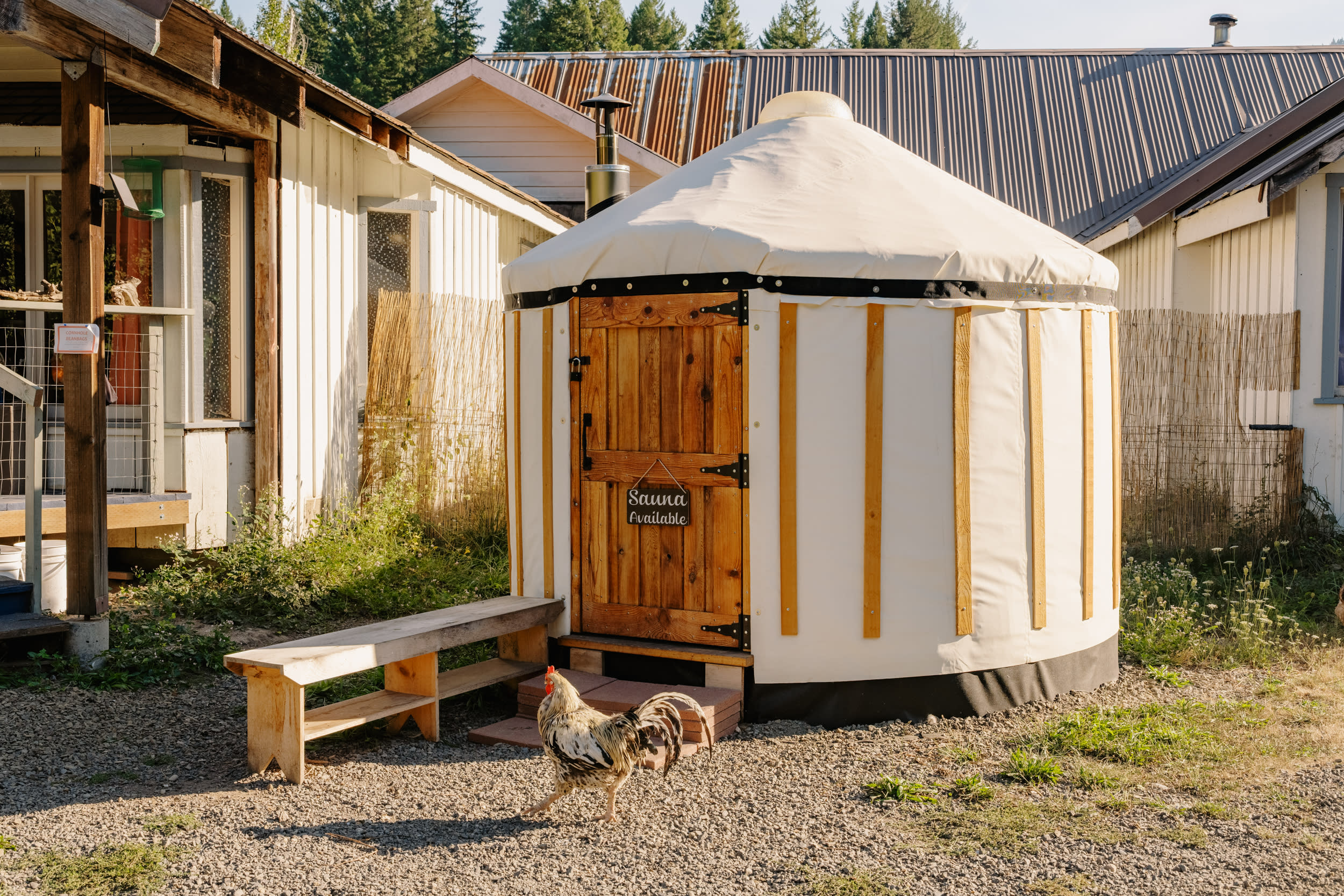 The sauna is a must.