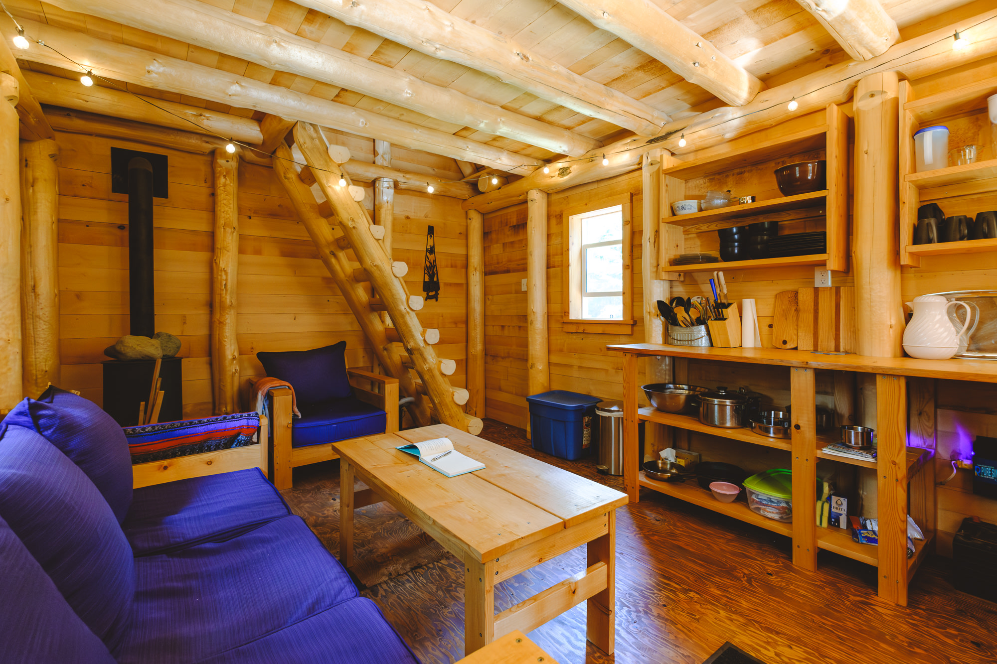 The cabin comes well-stocked with all the essentials!