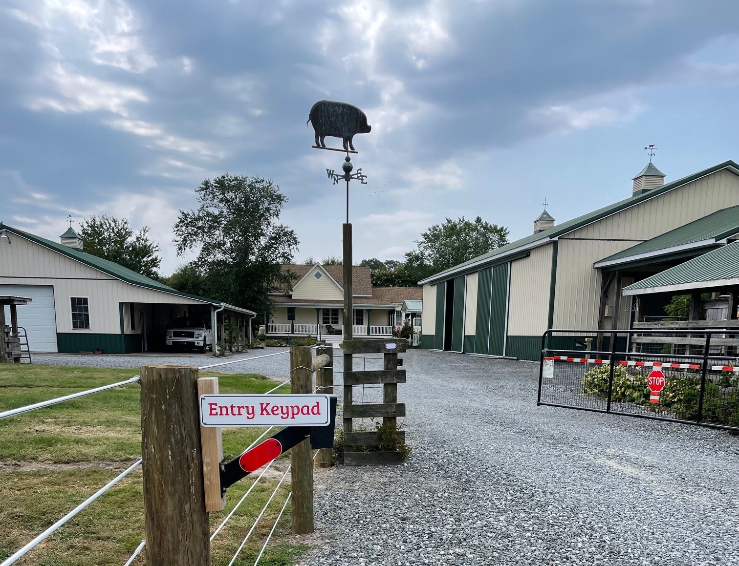 Secure Access – Remote-controlled gate, electric fencing, and host on-site