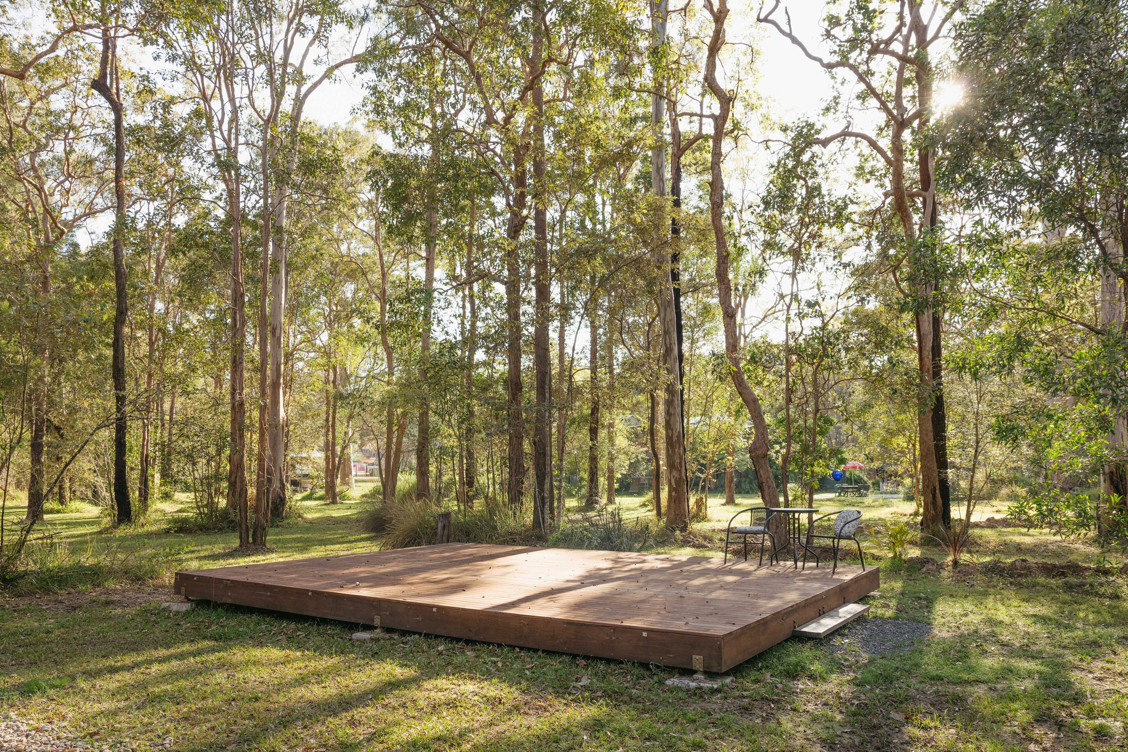 Camping site platform