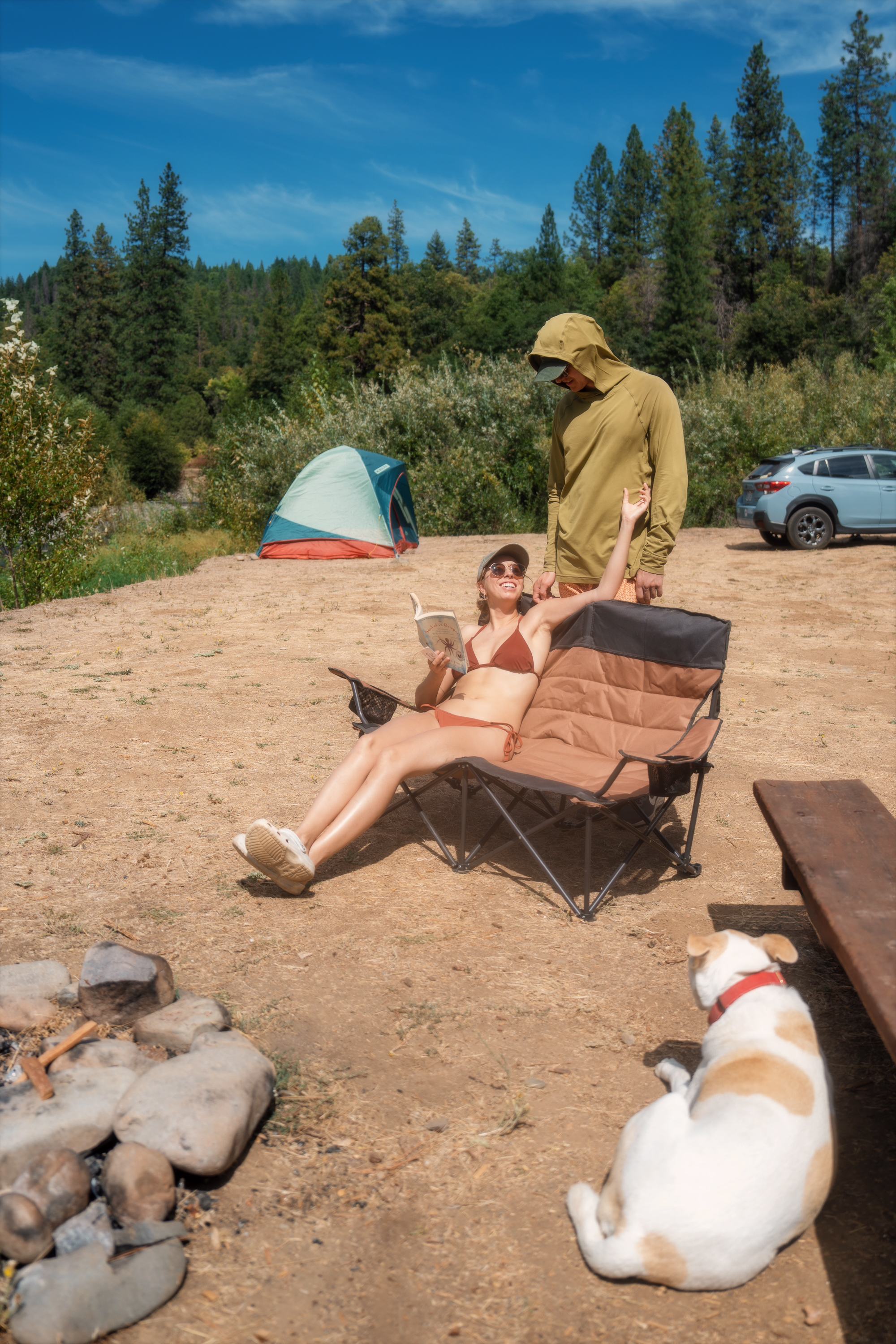 Lounge wherever you want! The property is open and camping is dispersed. There are fire rings and picnics everywhere!