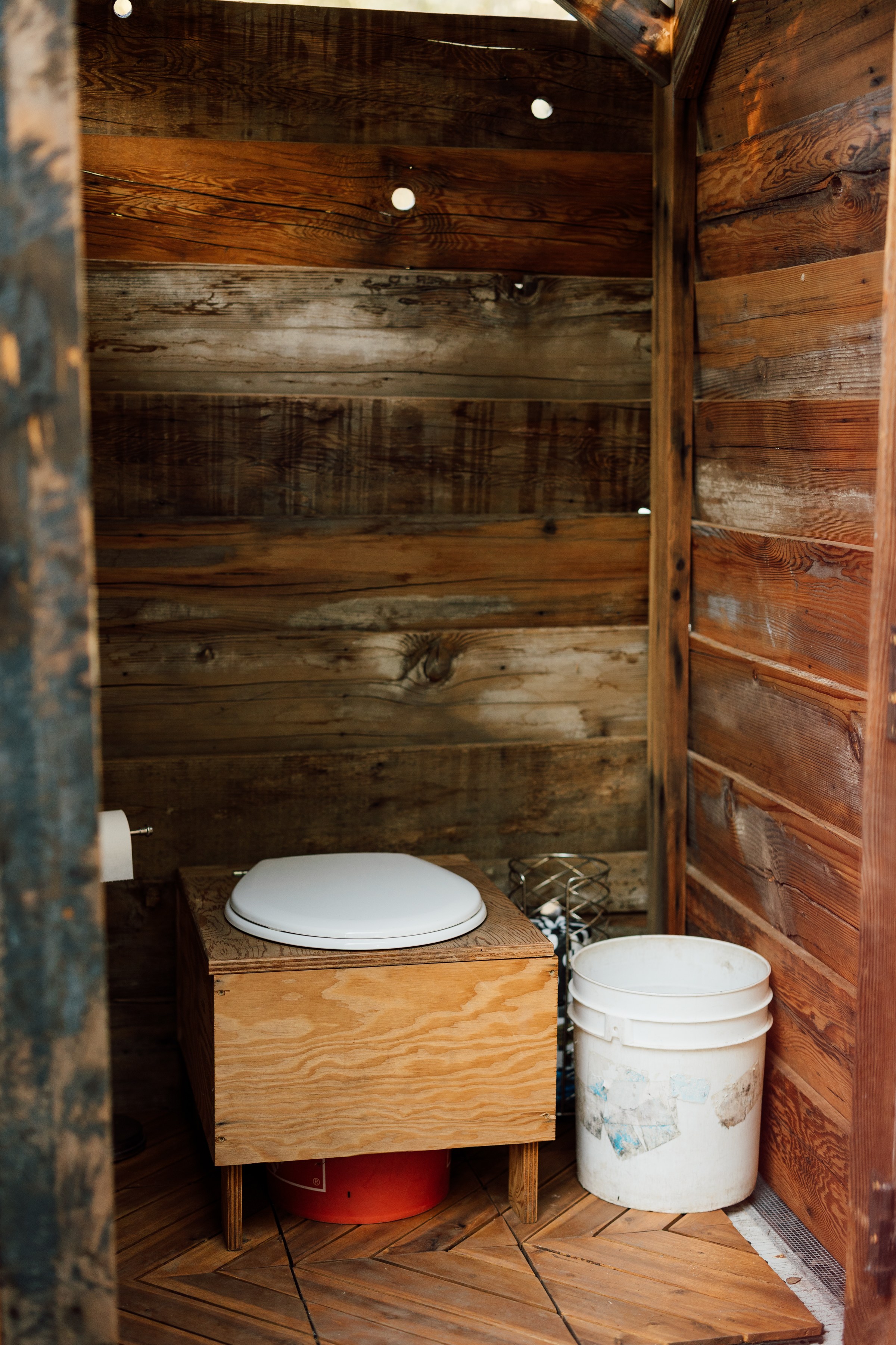 Composting toilet. Easy to use, clean, and not as wacky as it sounds, promise!