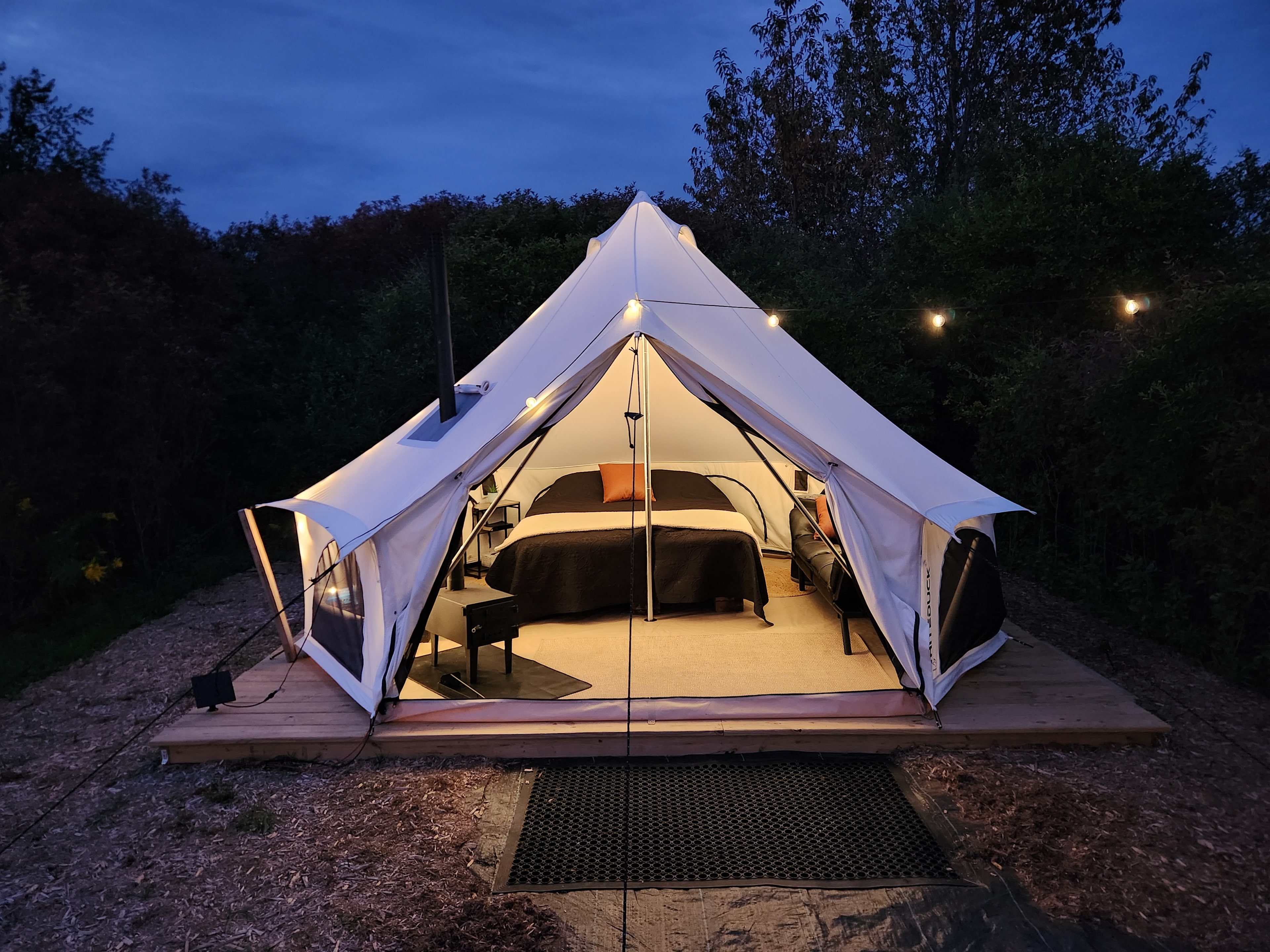 Glamping in Perry Near Letchworth