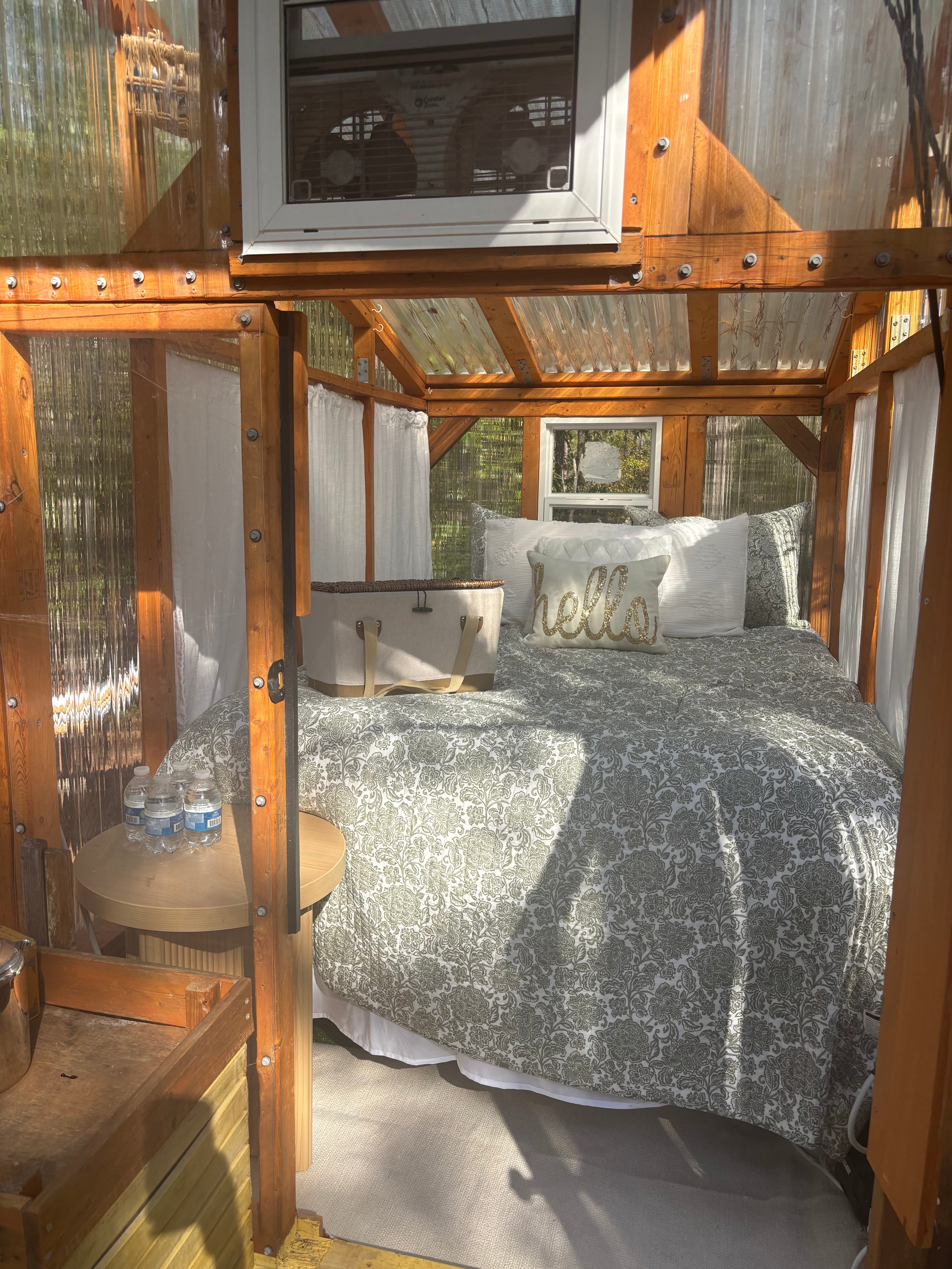 Cozy canopy in the woods