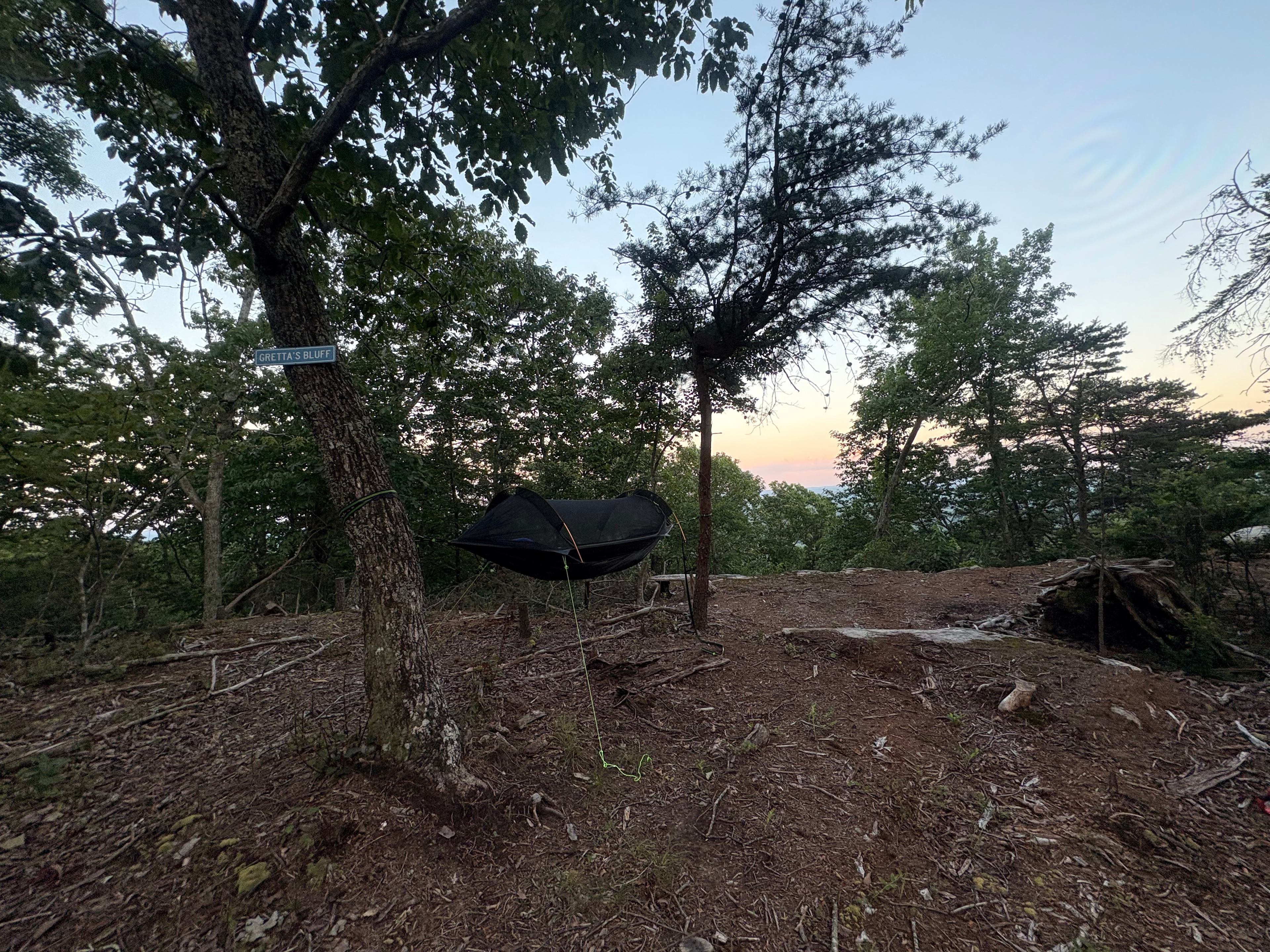 Creekside Bluff Primitive Camping