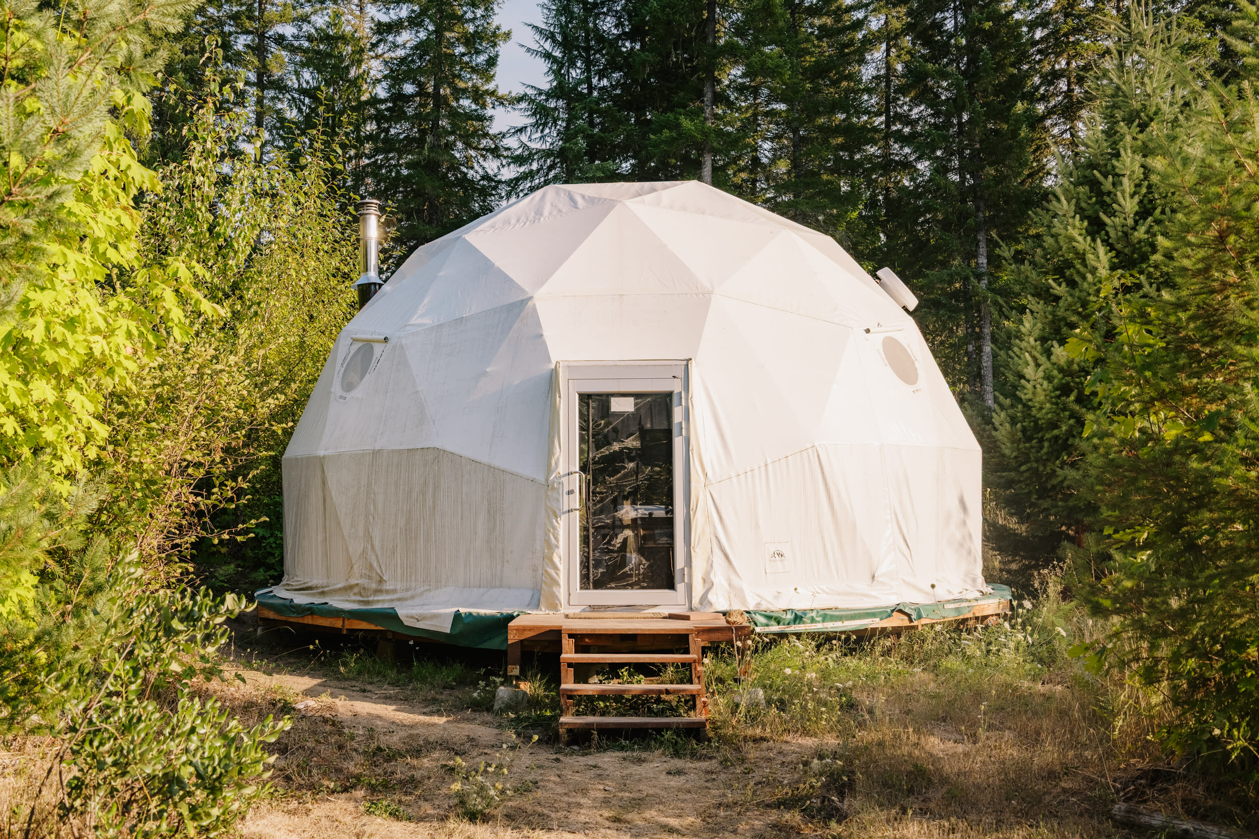 Some of the other campsites, especially this dome, are very cool