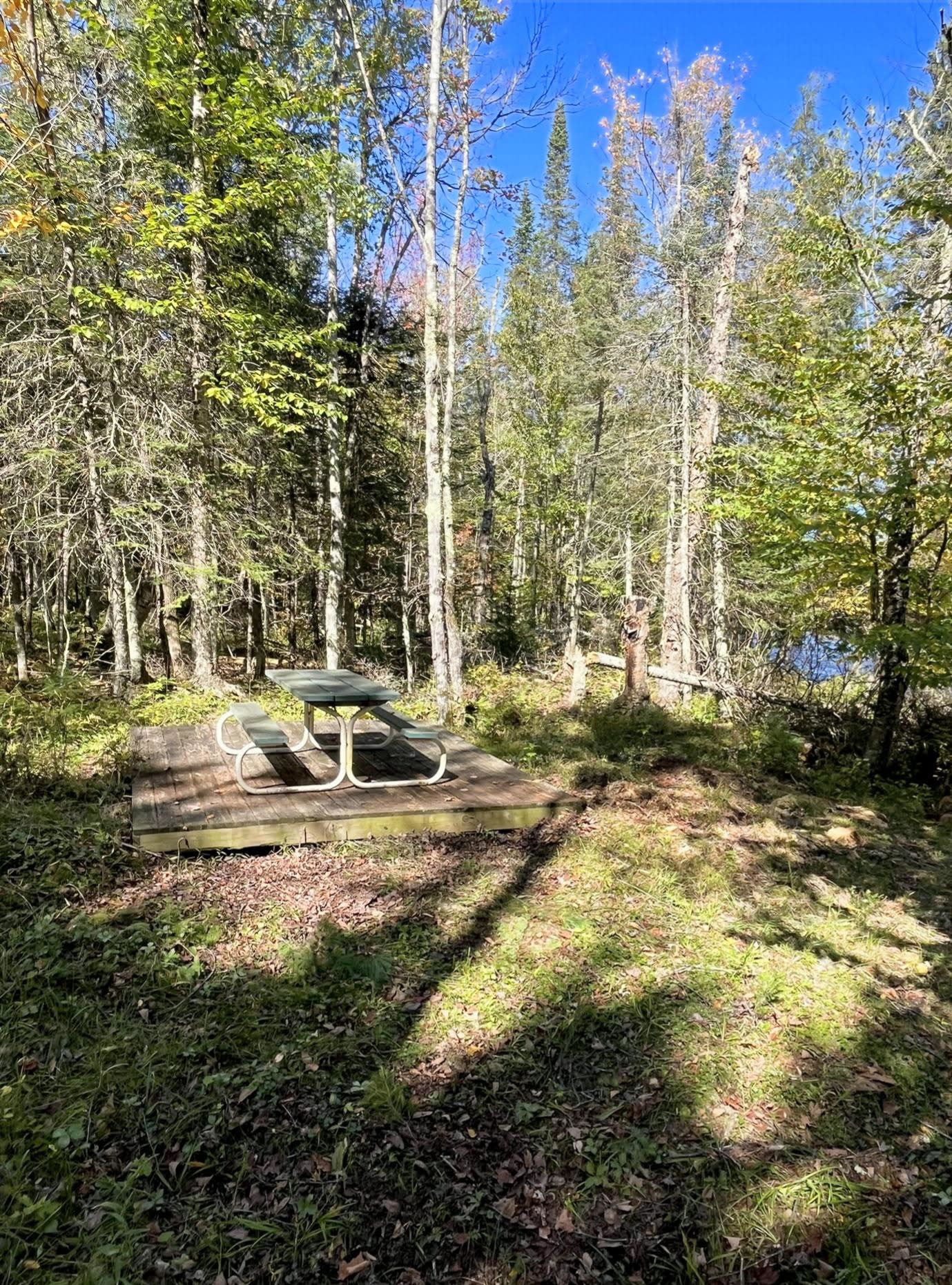 Riverside tent camping area
