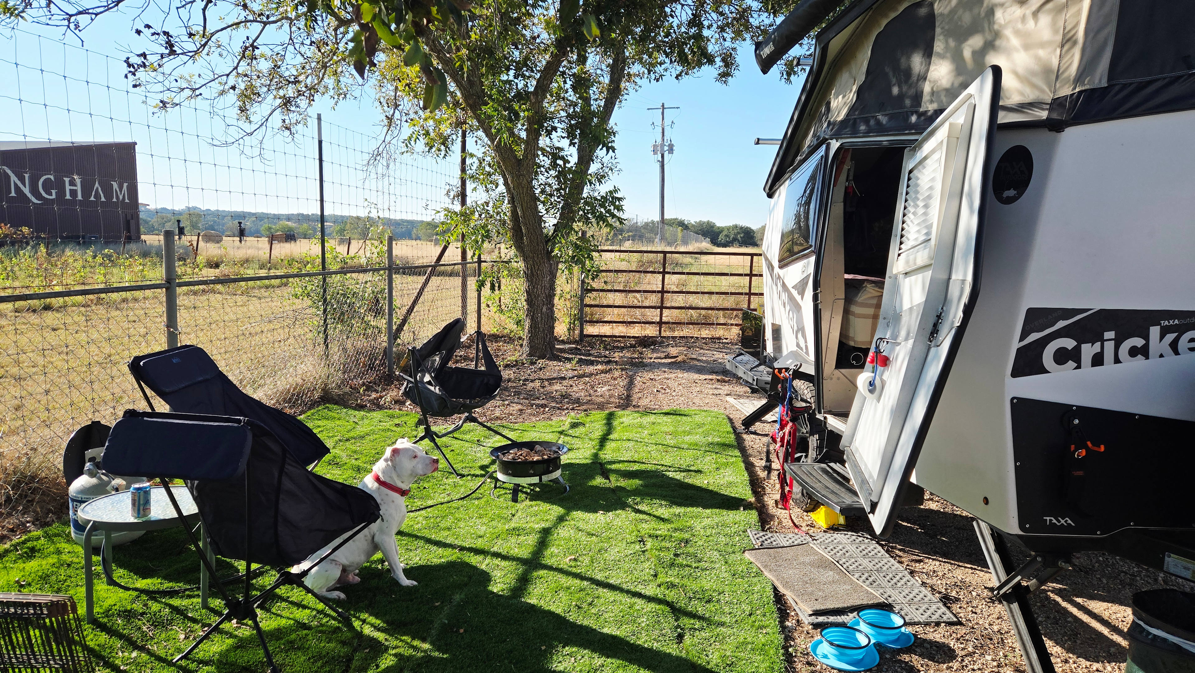 East side of camp site