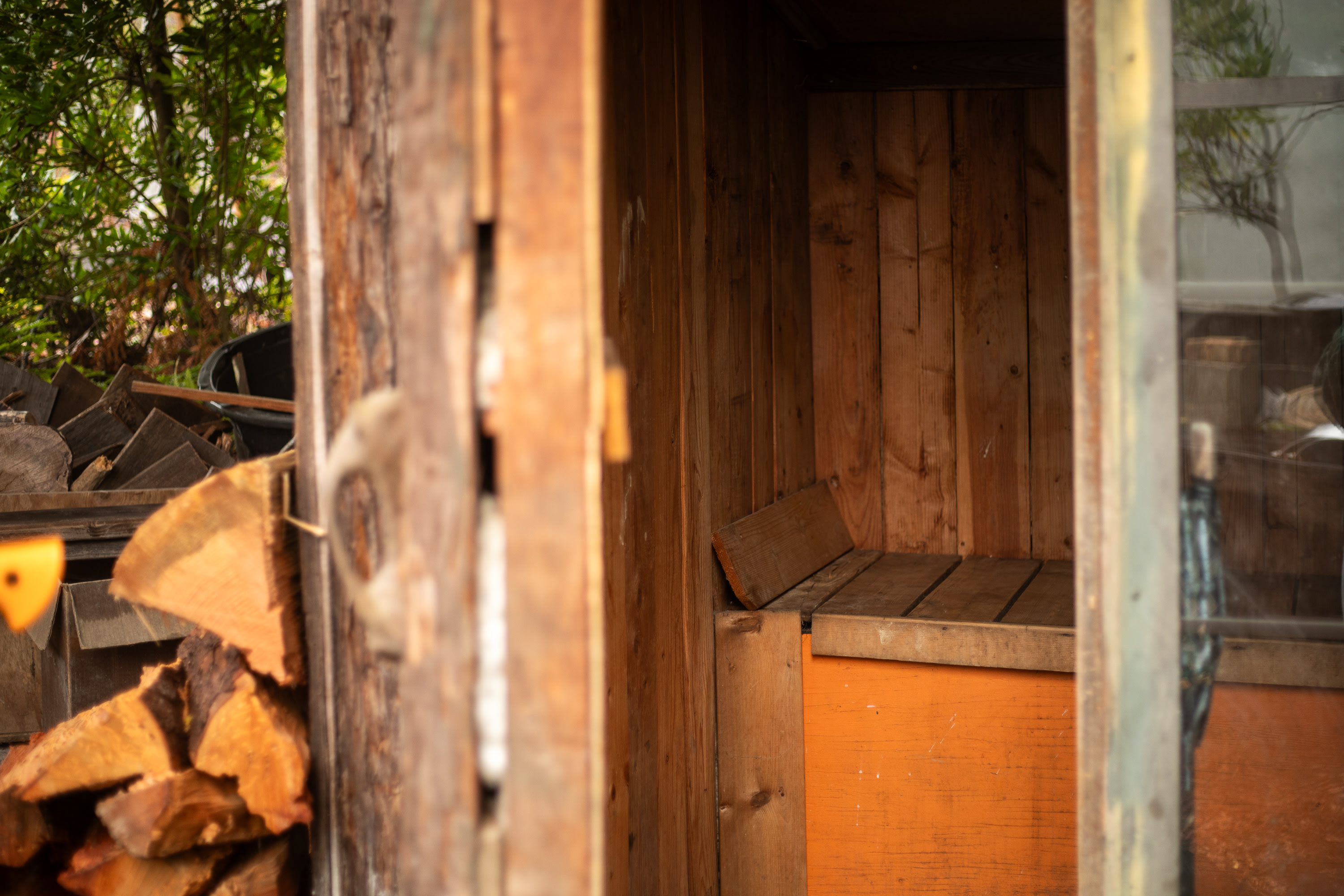 Wood-fired sauna