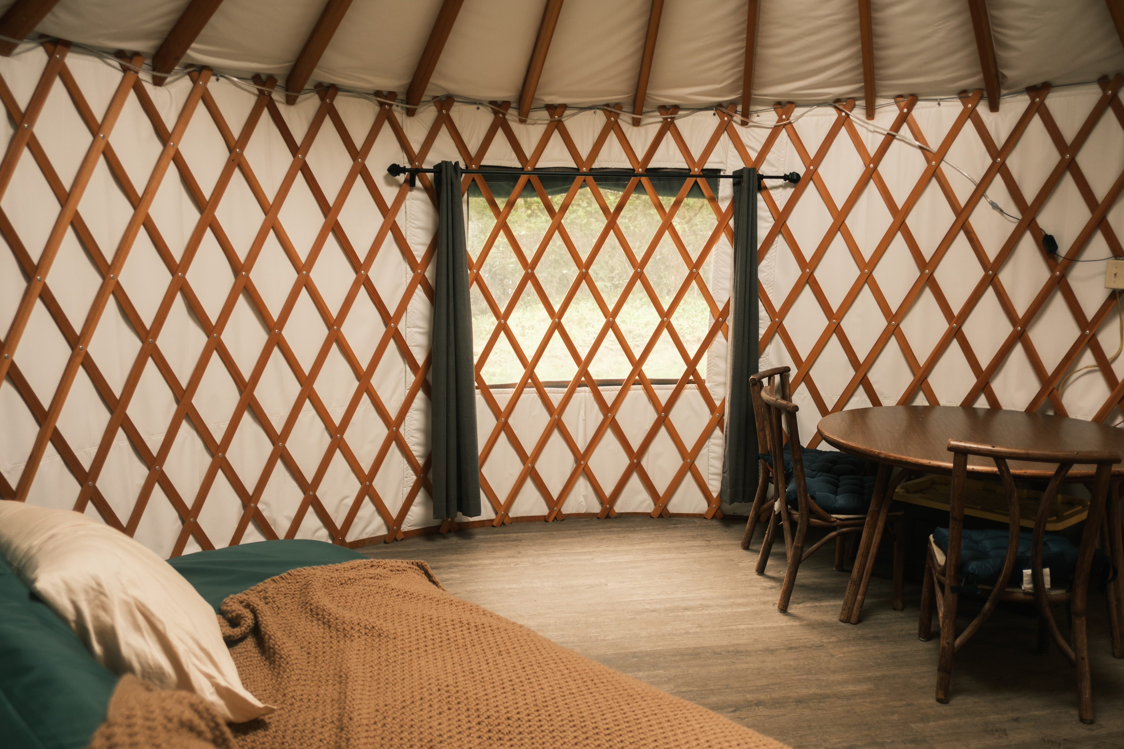 Inside space of the Yurt