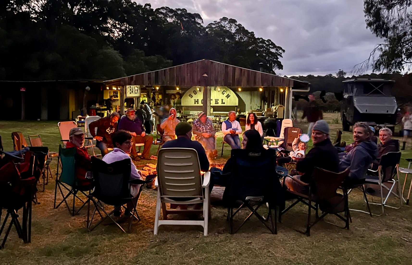Relax around the campfire (seasonal) with fellow travellers. The Campground is great for quiet groups located only 12 km from town.  