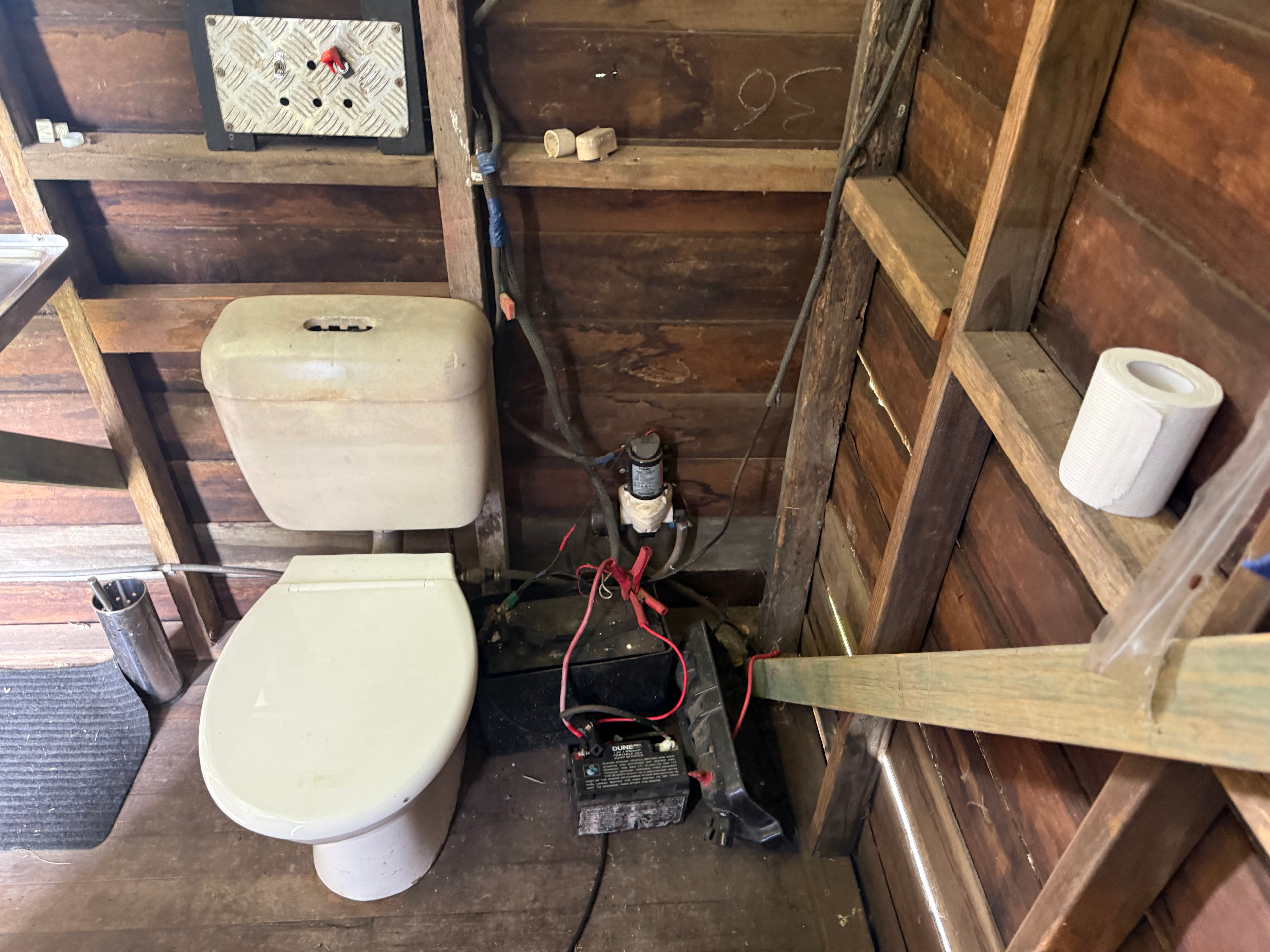 The dodgy solar set up 