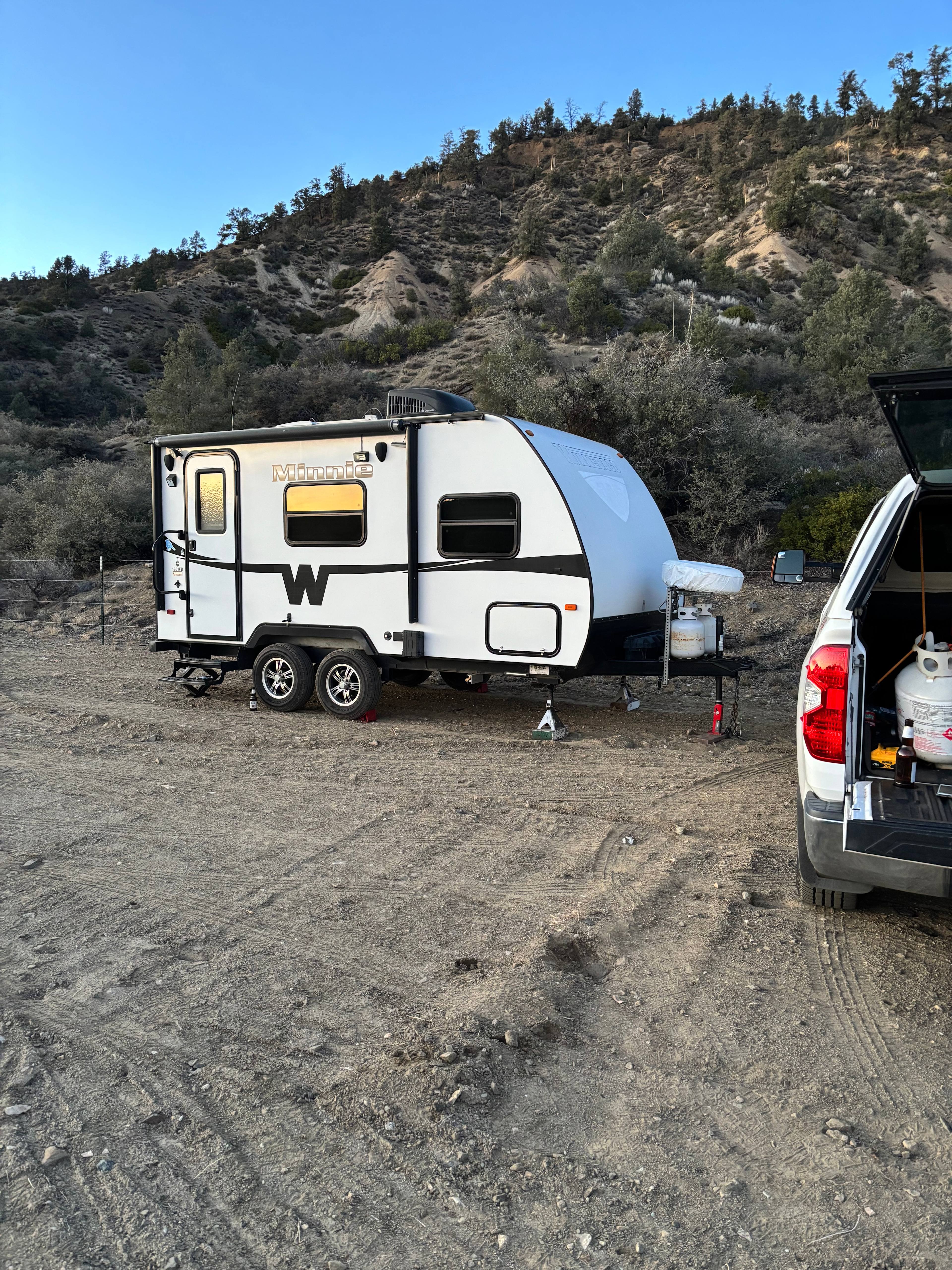 Plenty of space, larger campers may have slight difficulty with the access to this spot. But absolutely worth it! So private and safe!