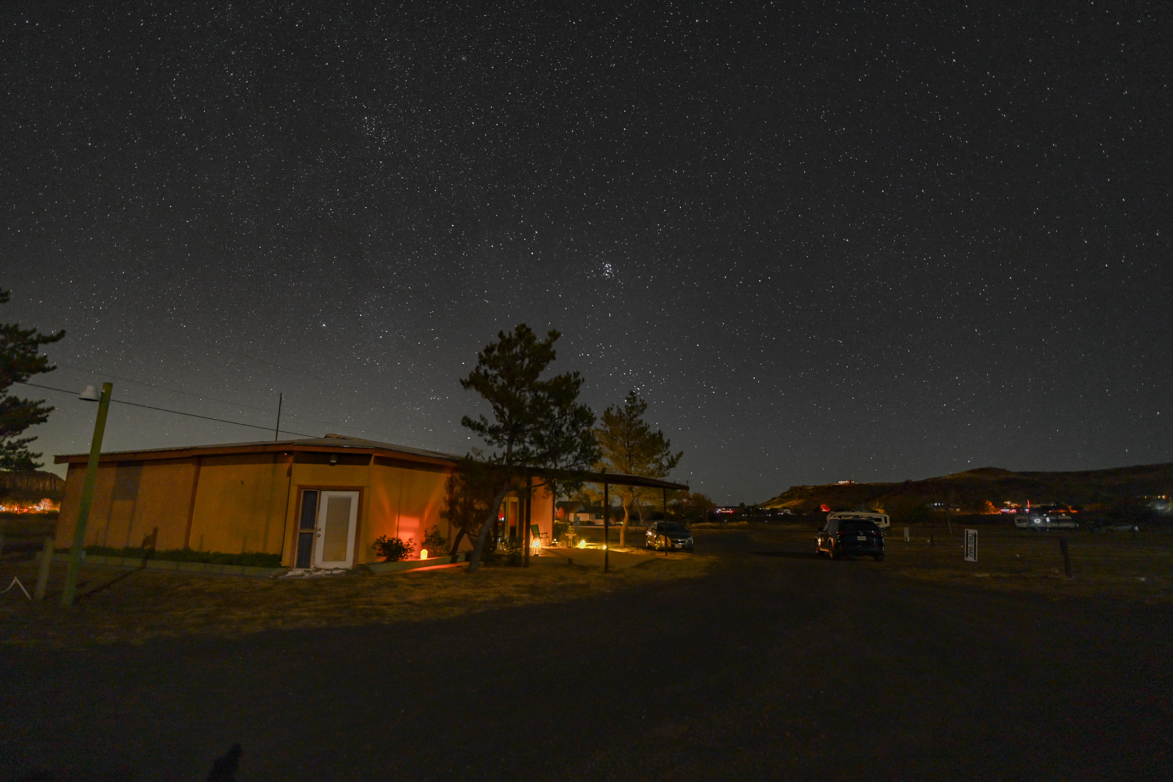 Enjoy the dark skies of West Texas right from your site!