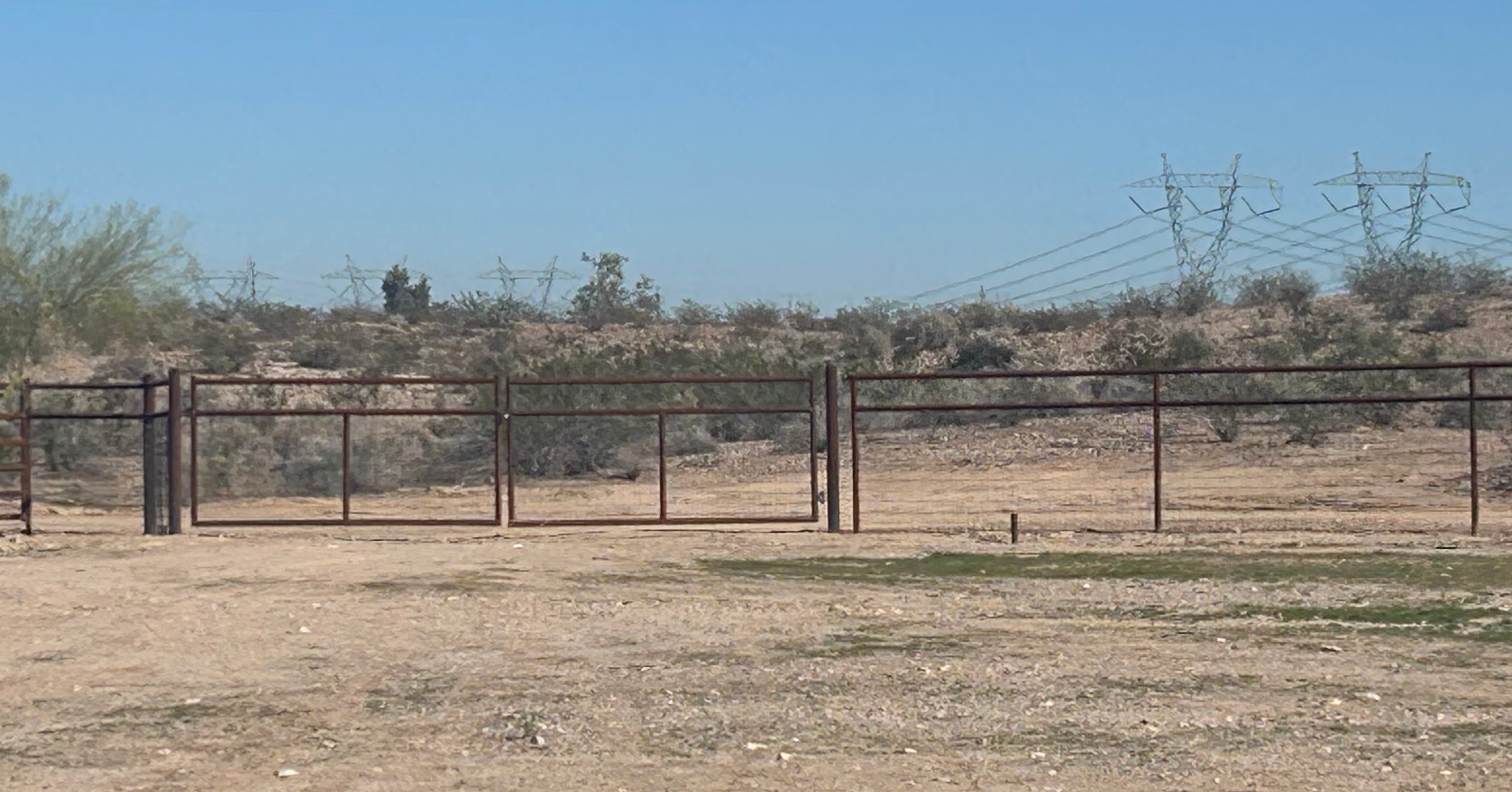 3Acre Desert RV Camp W/ 5’ Fence