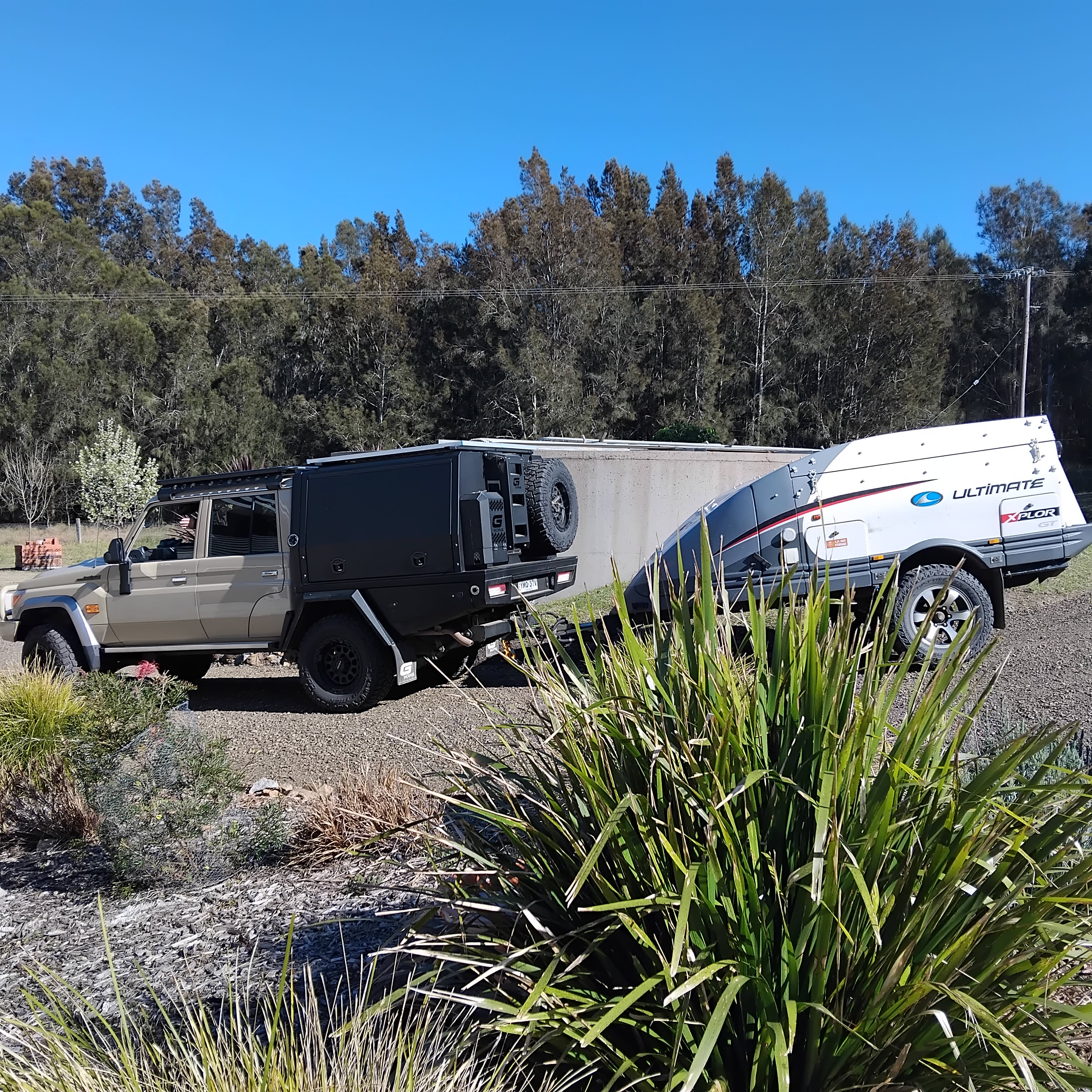 Drive around the water tank to access hipcamp.