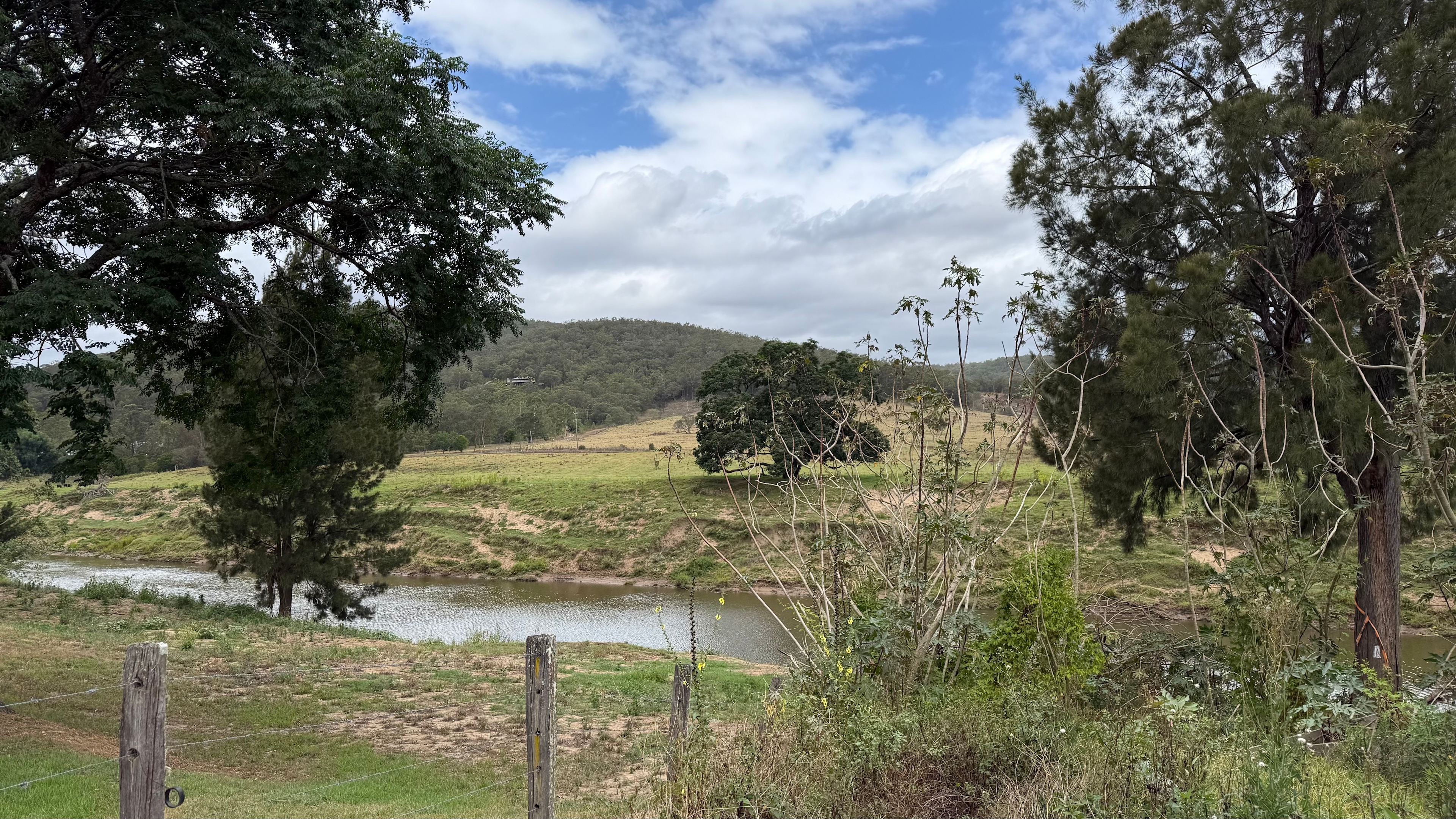 View across the river near the pump house.