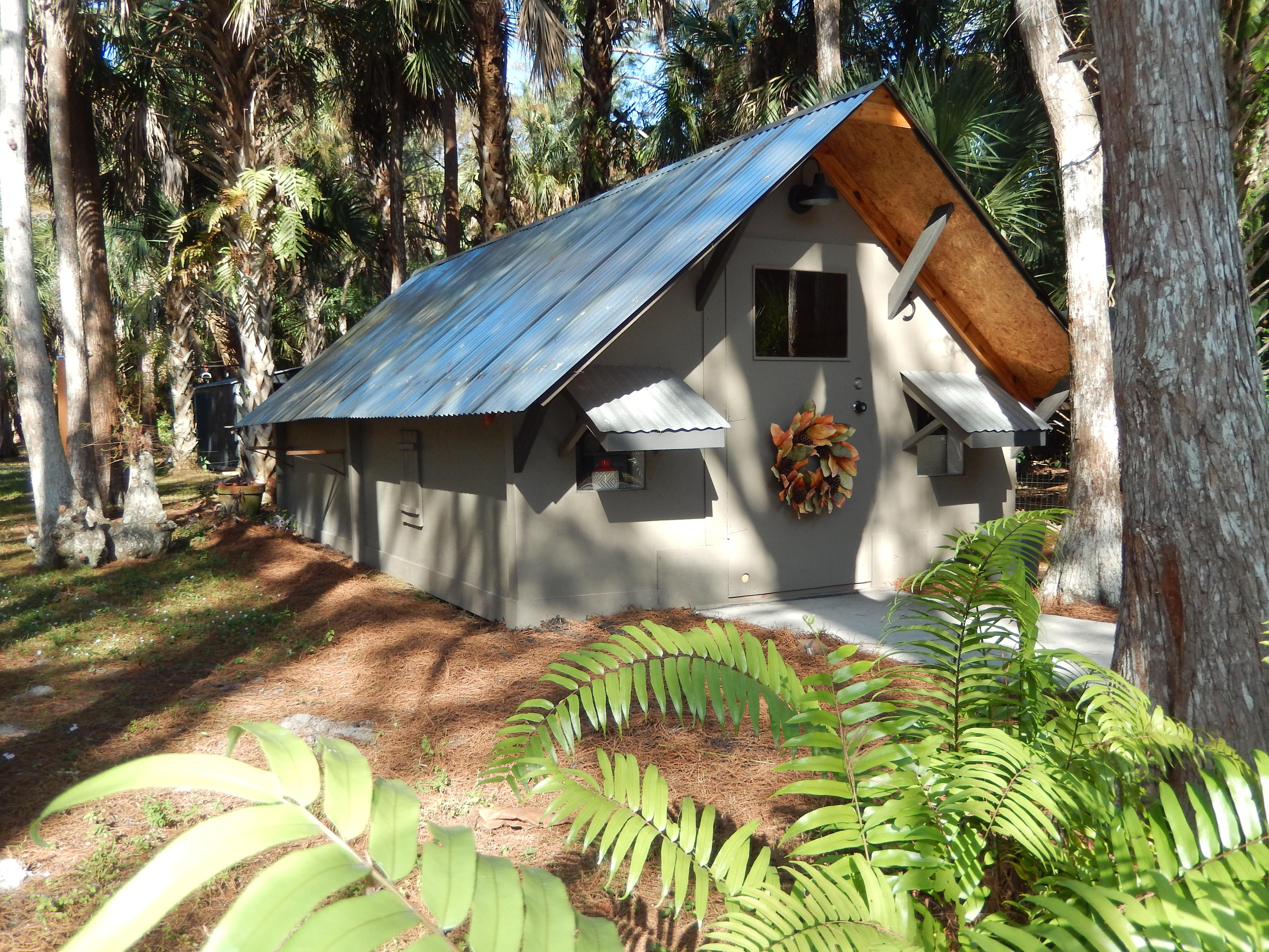 Our 220 sq' cedar cabin.