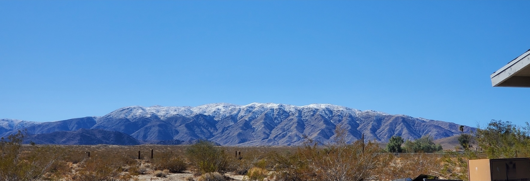 Snow topped JTNP Mountain. Behind those mountains is the main area for JTNP.