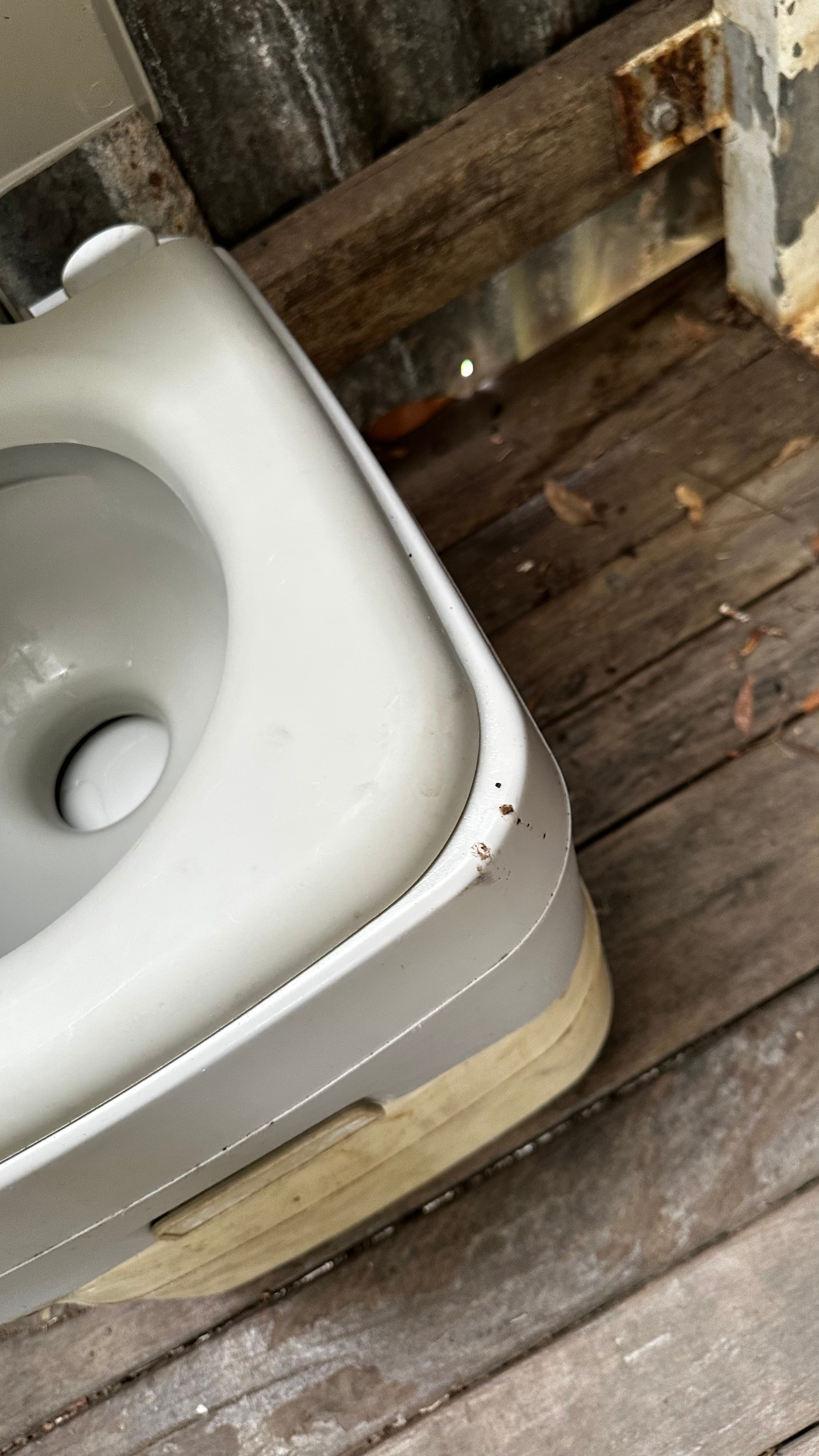 Toilet after “clean”