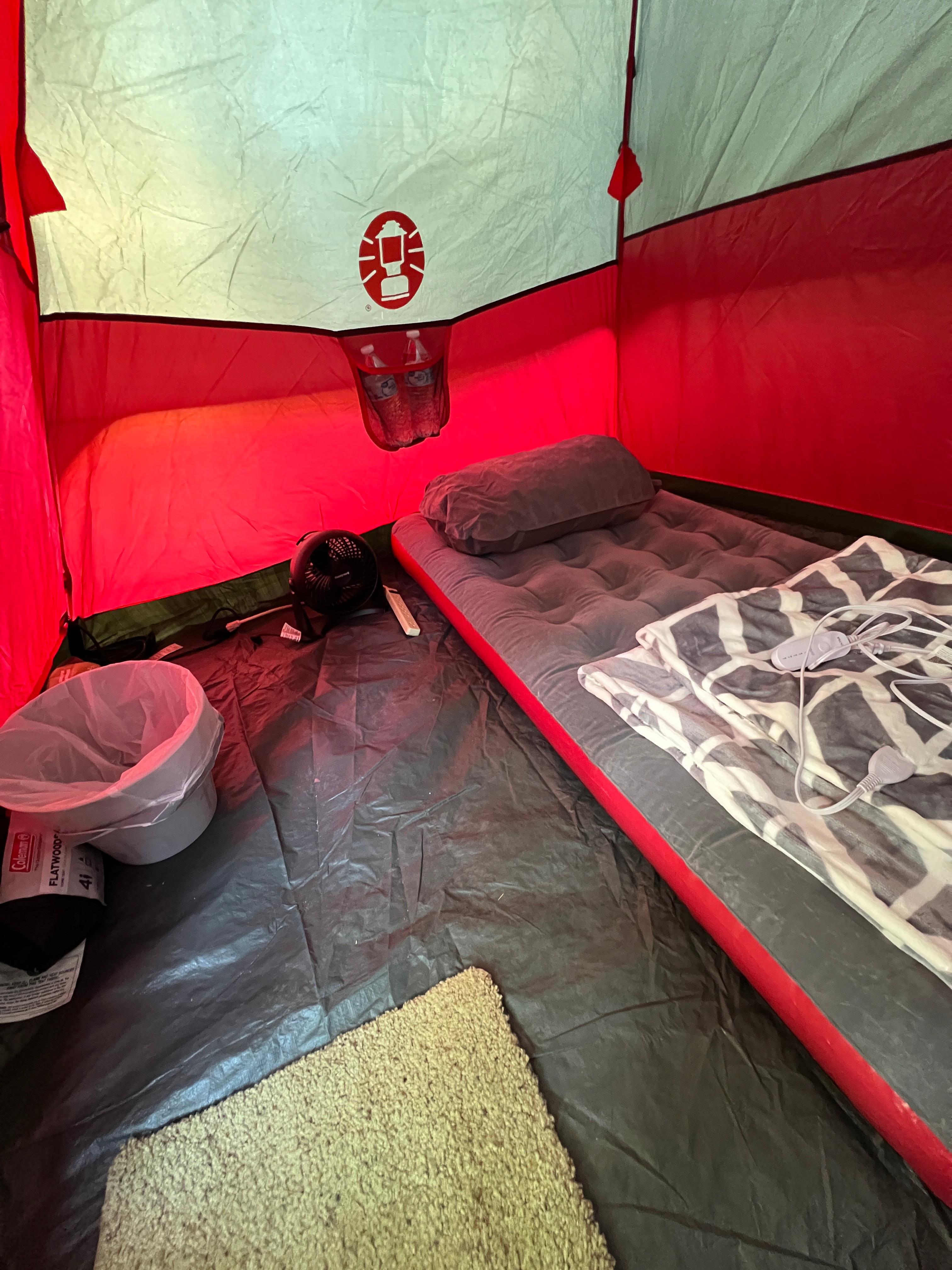 Happy Tent In The Oak Forest