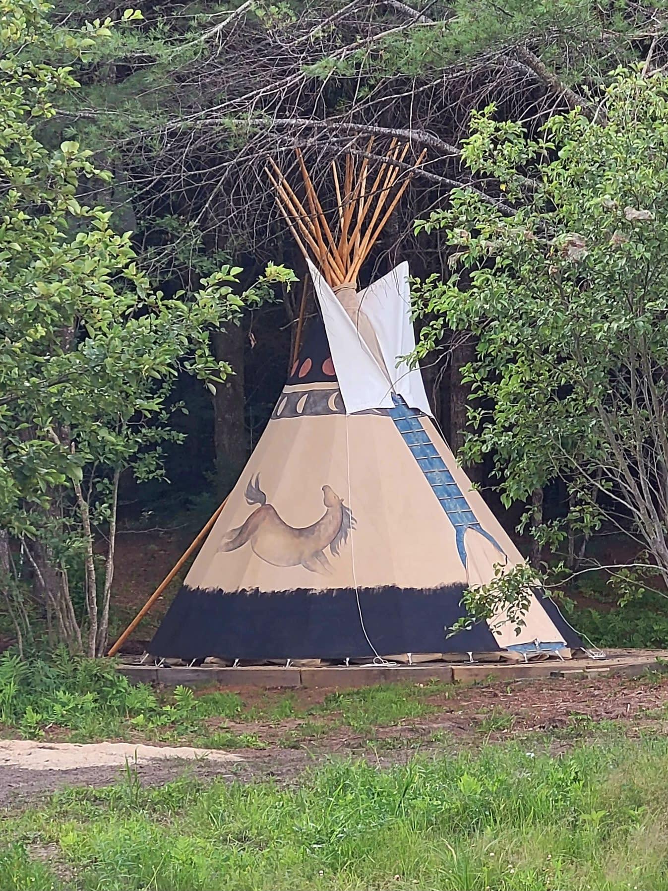 Tipi Camping at Thunder K Ranch