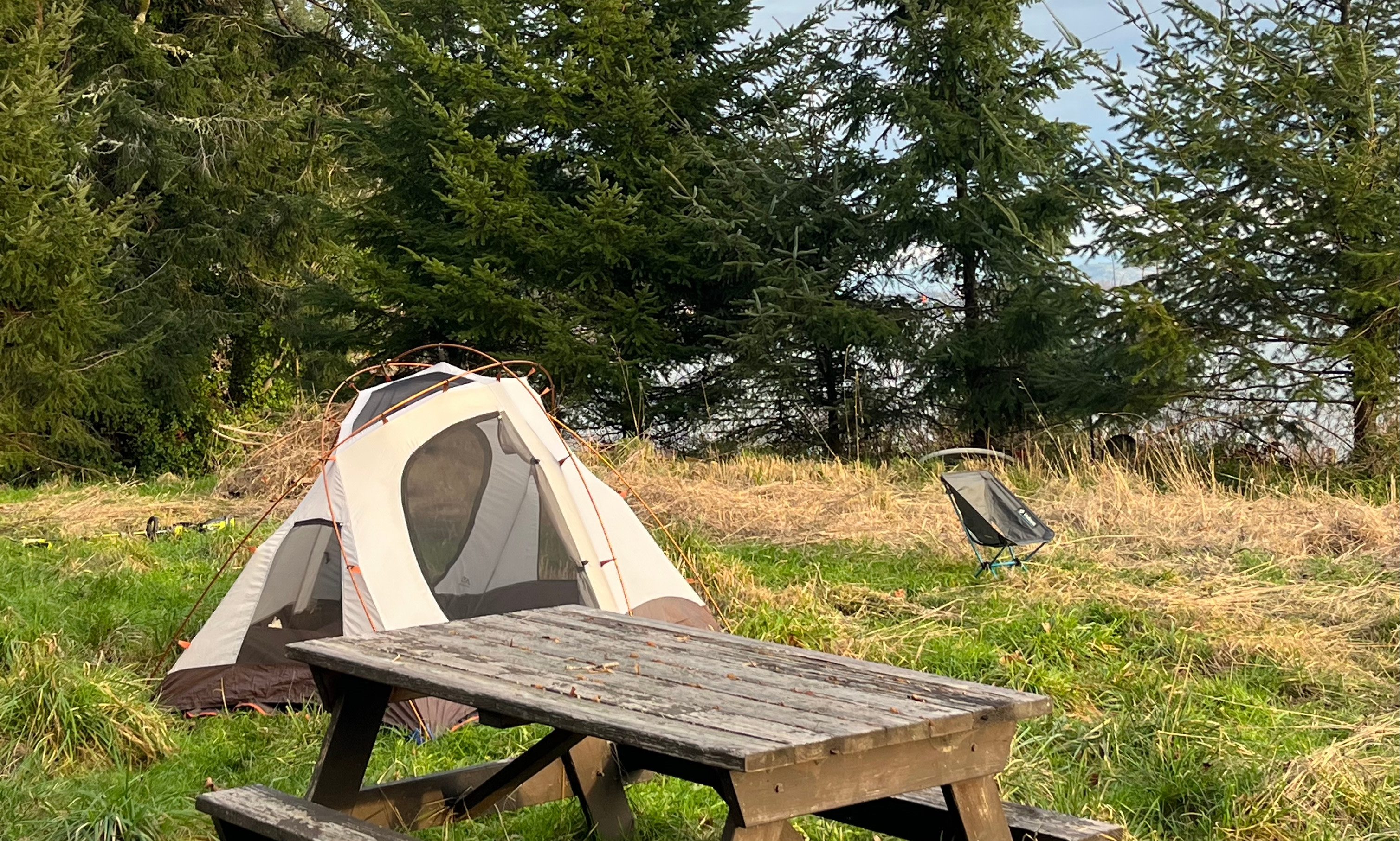 Riverside Camp, space for up to 6 tents. 