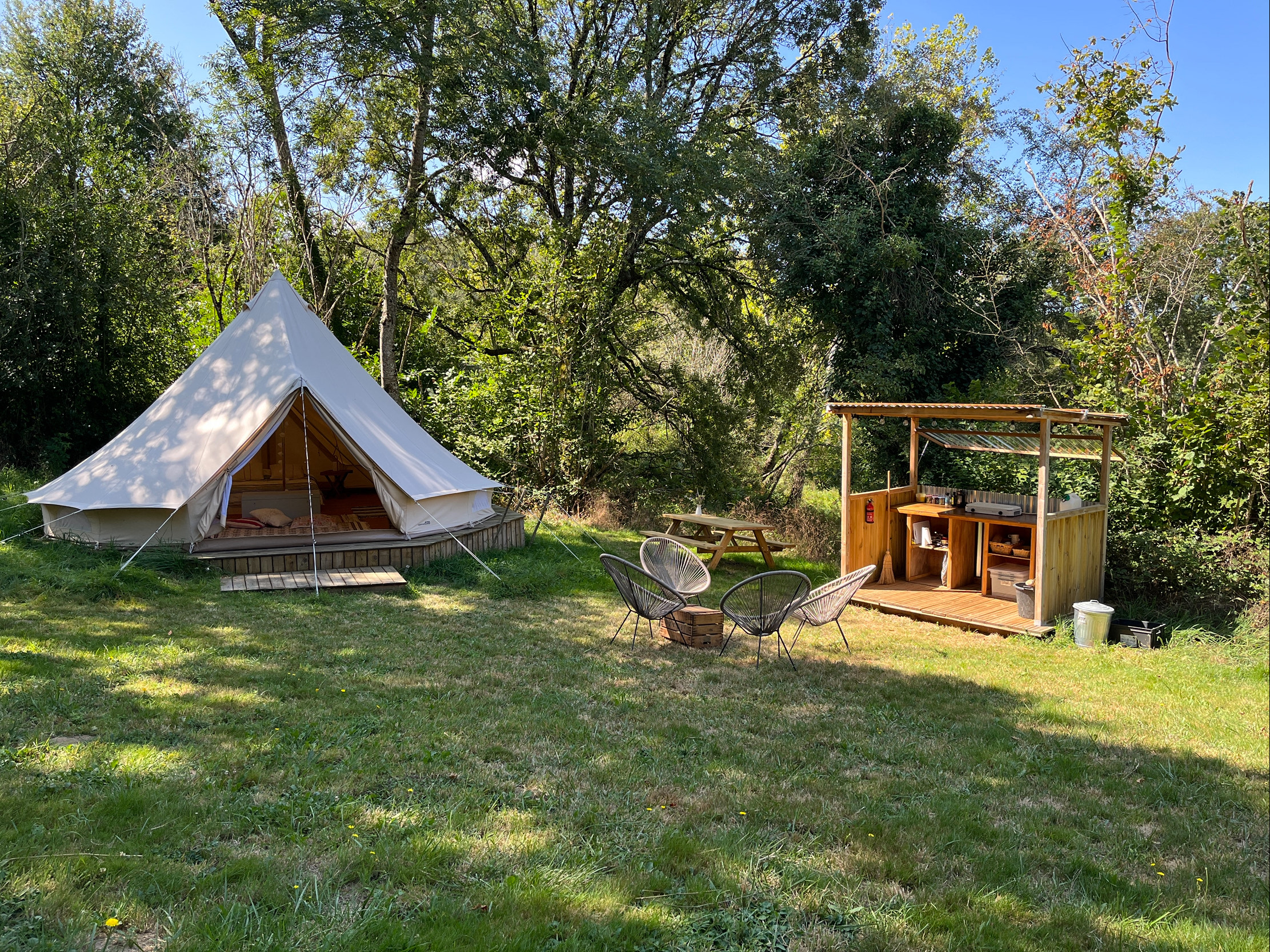 your very own private campsite