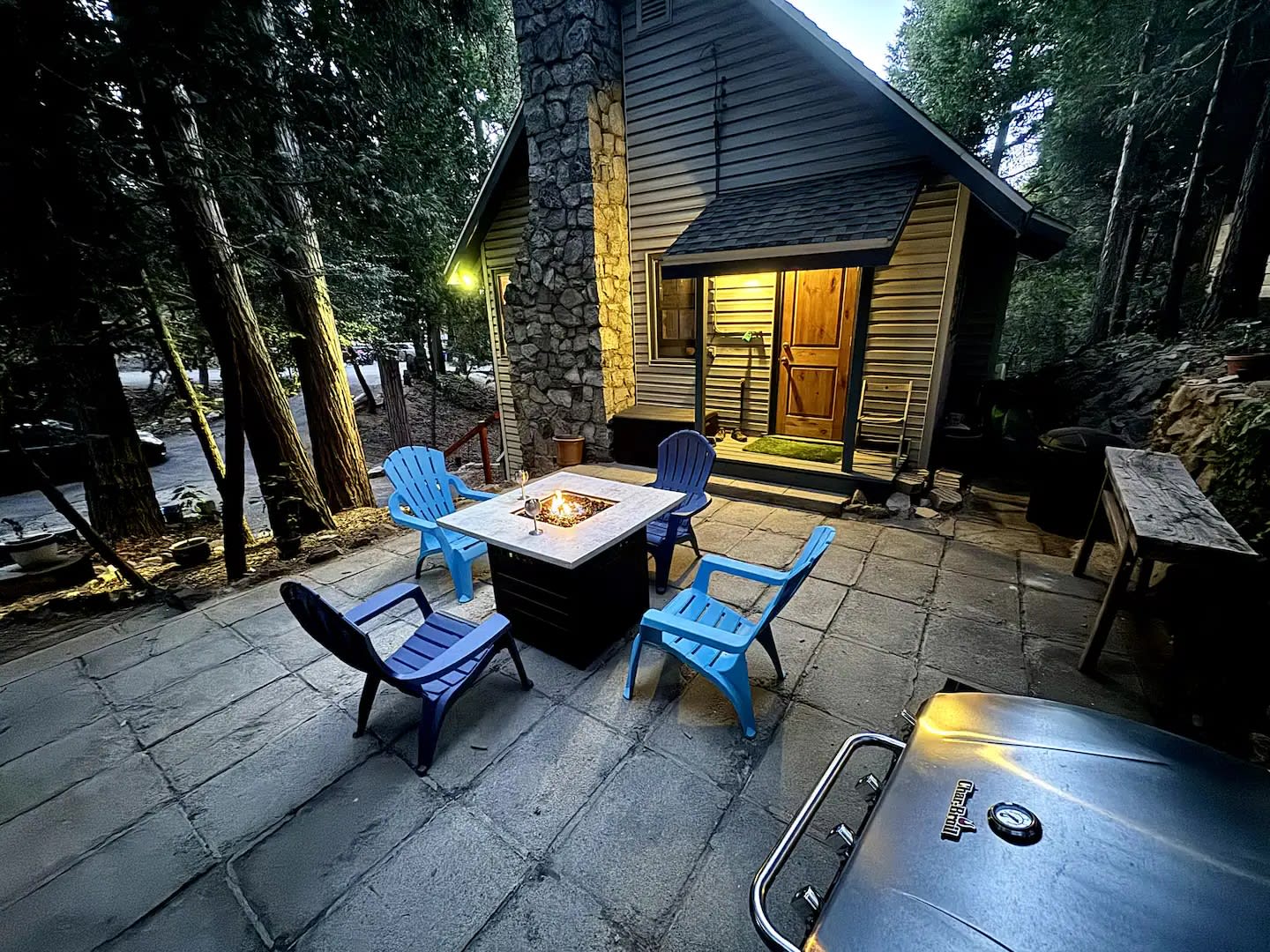 You will have access to the patio with gas fire-pit and grill.