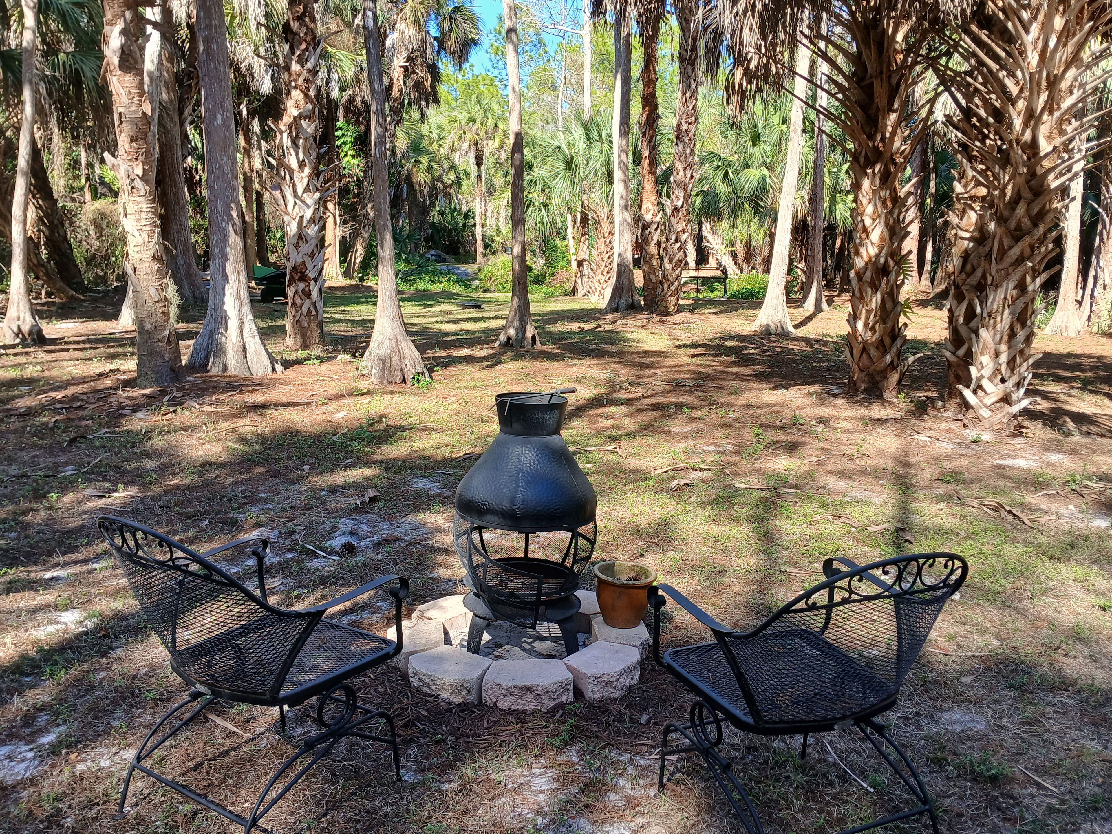 A long view of the property.